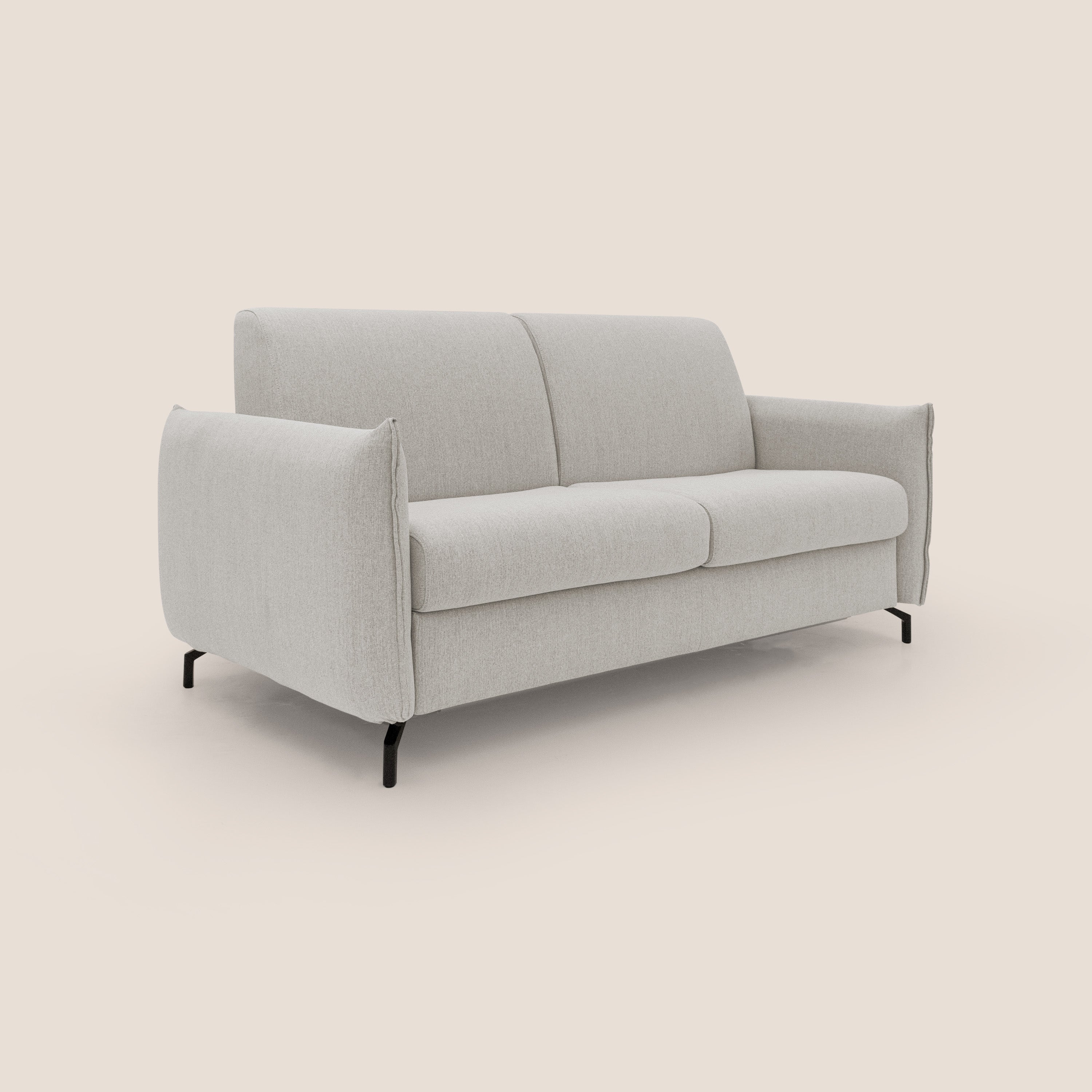 Scarlet divano letto in tessuto misto cotone impermeabile T19 panna - divani.store