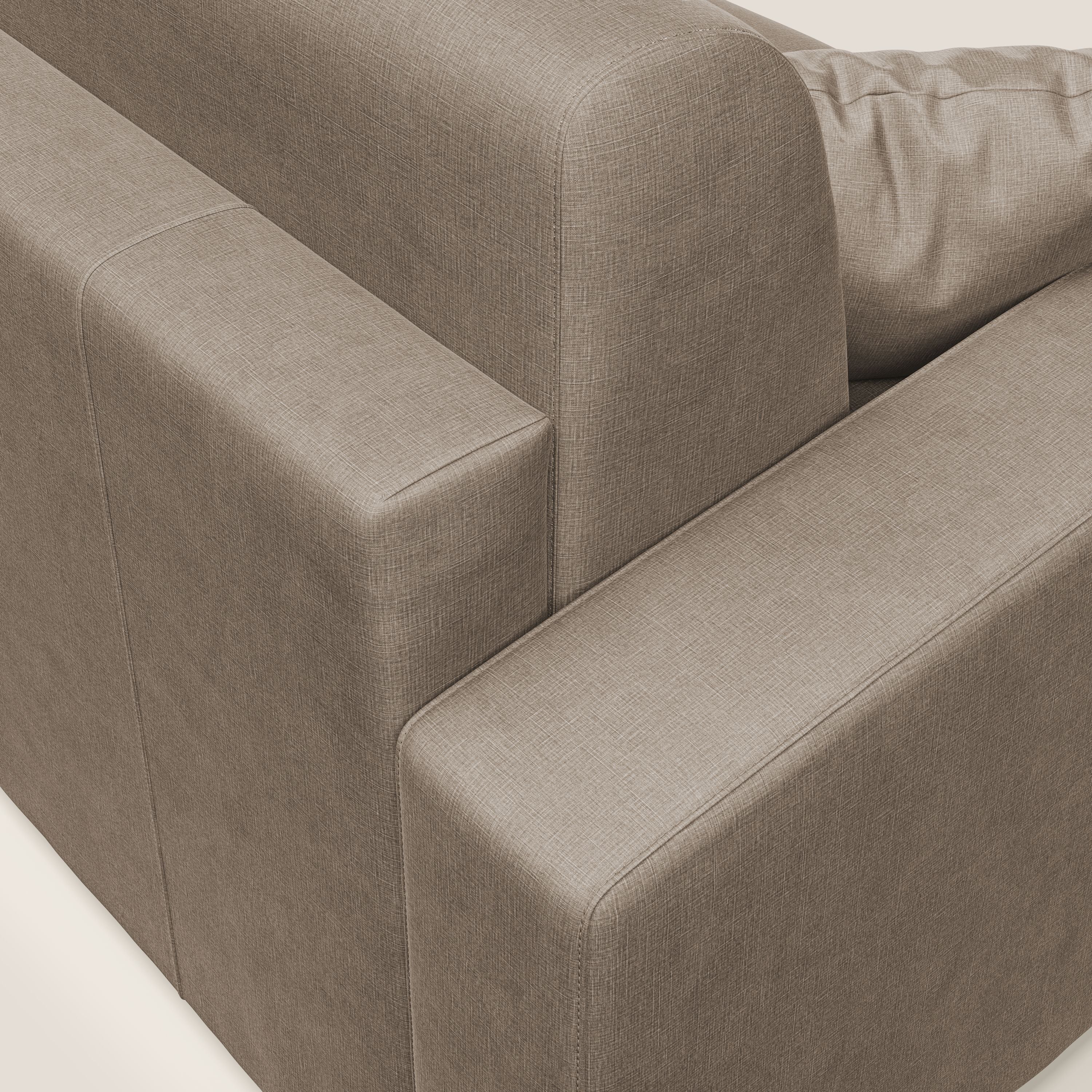 Lebron Divano letto matrimoniale in velluto morbido T01 marrone - divani.store