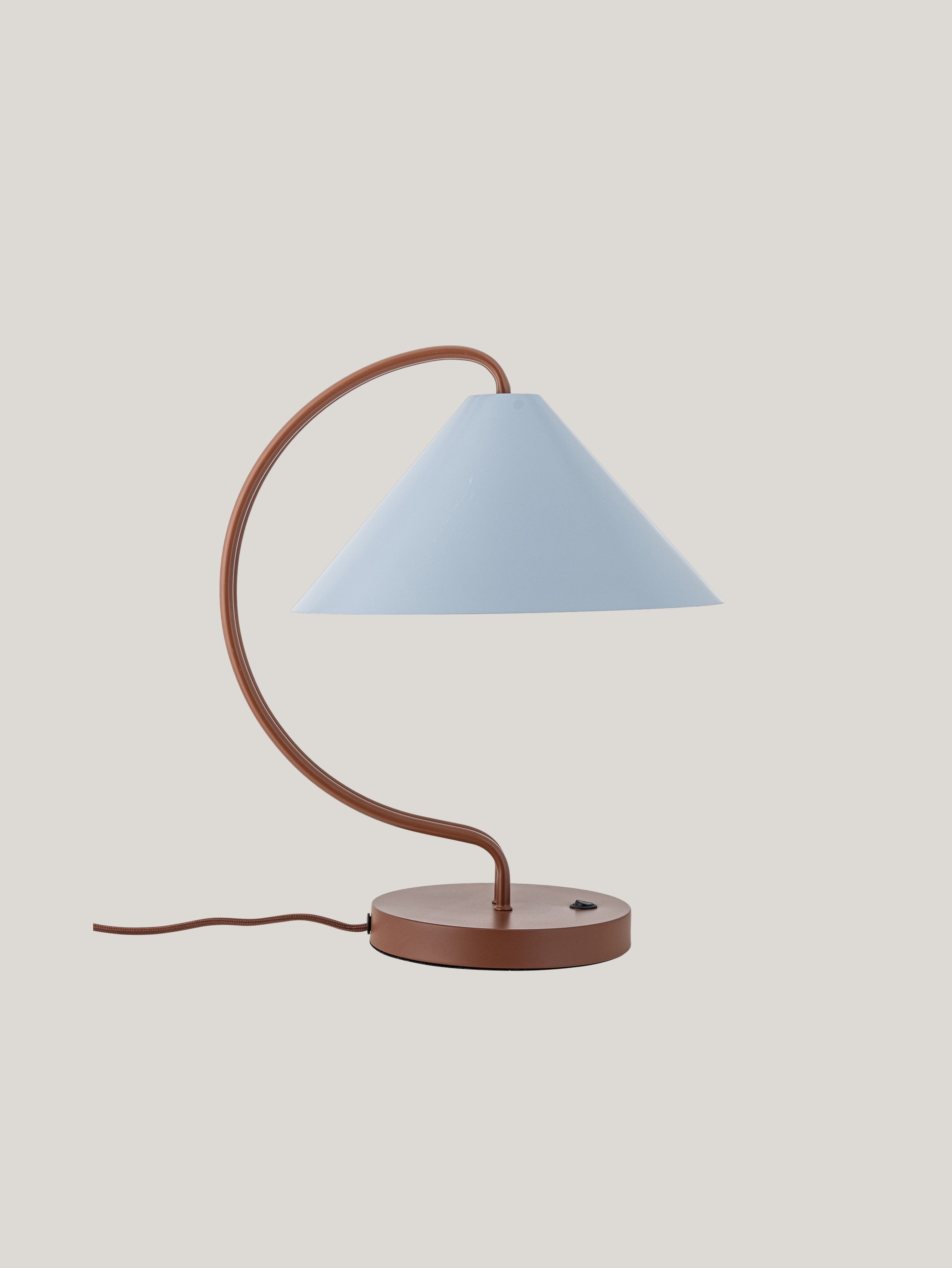 Janya lampada da tavolo in metallo rosso e blu - divani.store