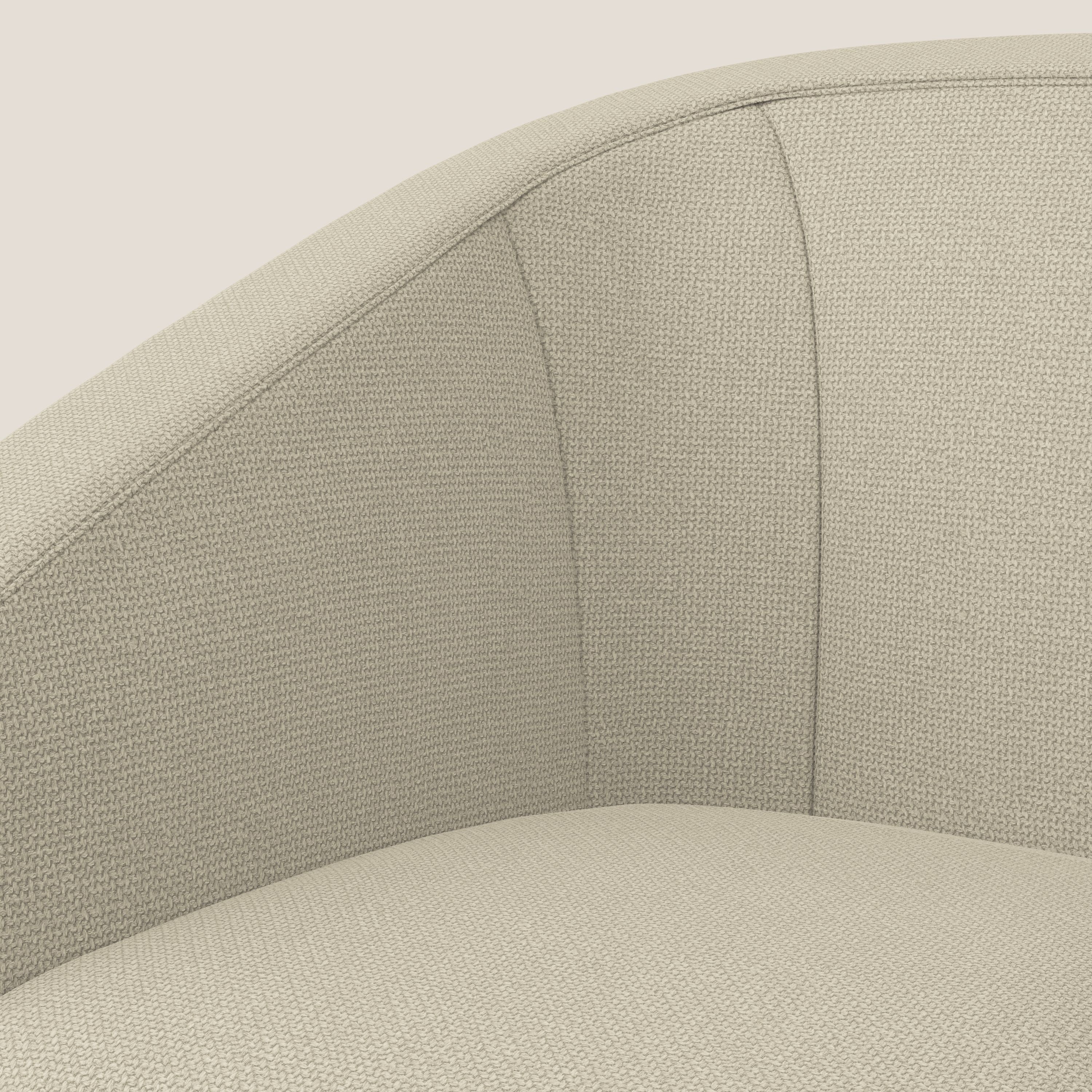 Cloe Poltroncina in tessuto smacchiabile con acqua QuickClean T08 panna - divani.store