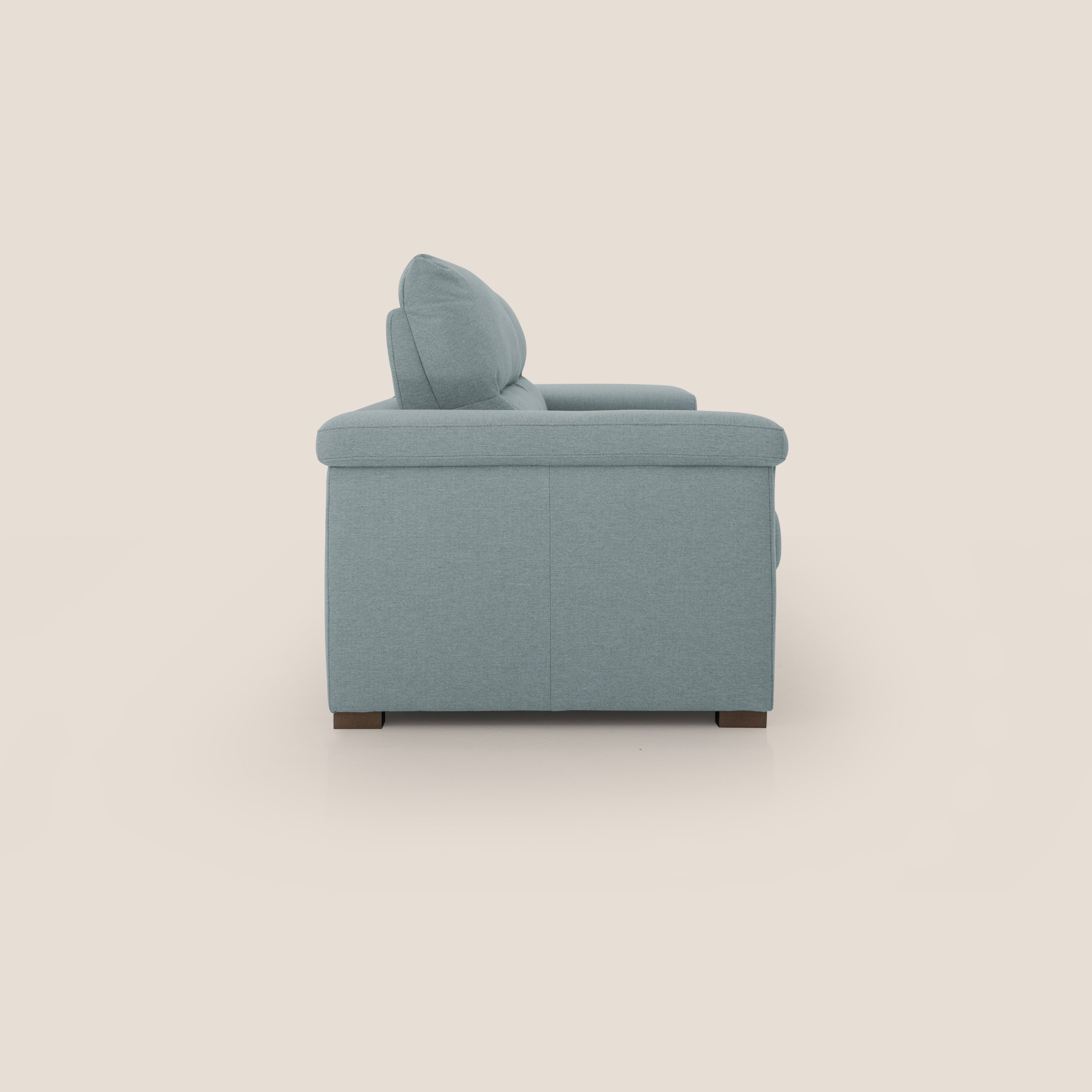 Magnolia divano letto con materasso alto 18 cm morbido schienale alto in tessuto smacchiabile T05 carta da zucchero - divani.store