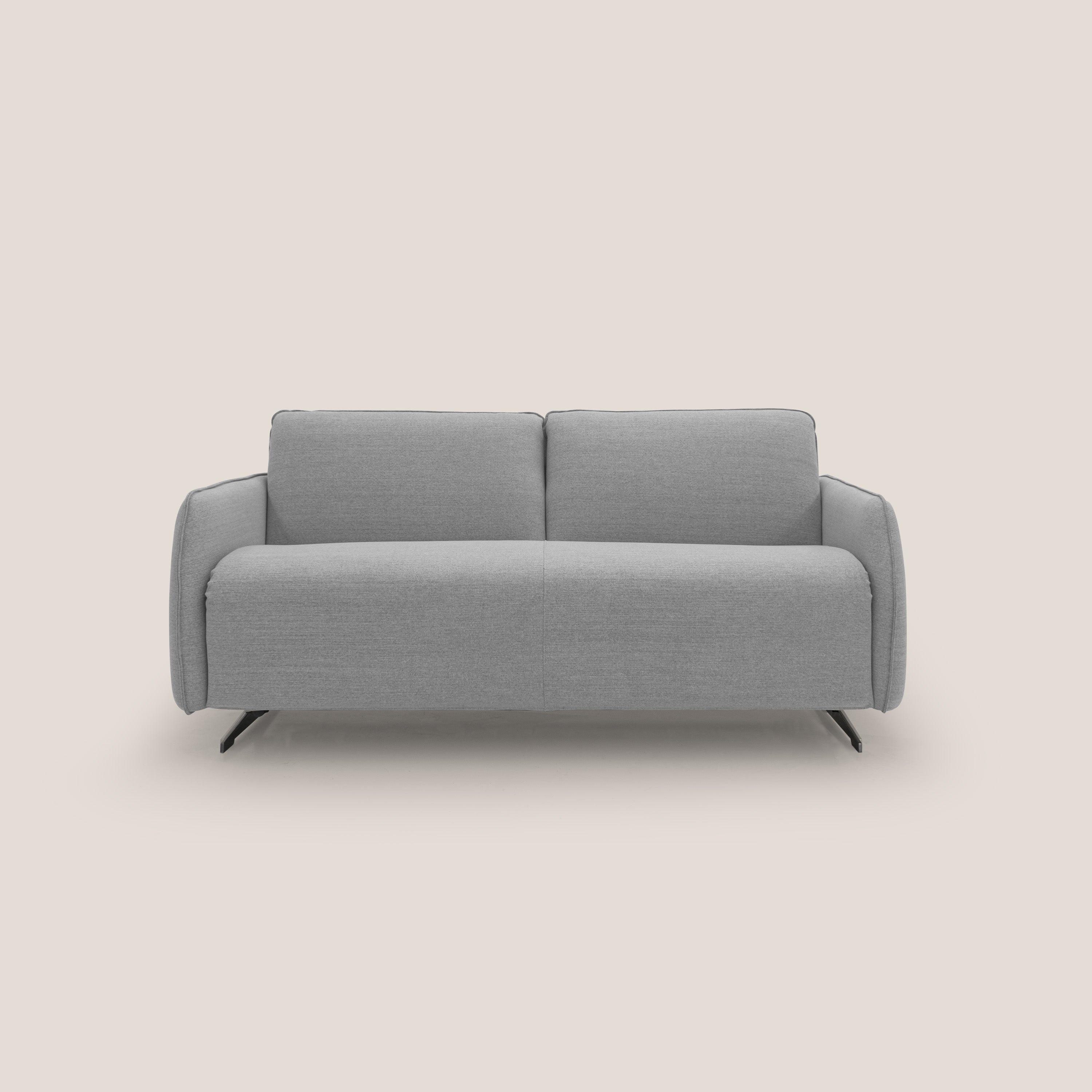 Texas Divano letto matrimoniale moderno in tessuto impermeabile T19 grigio - divani.store