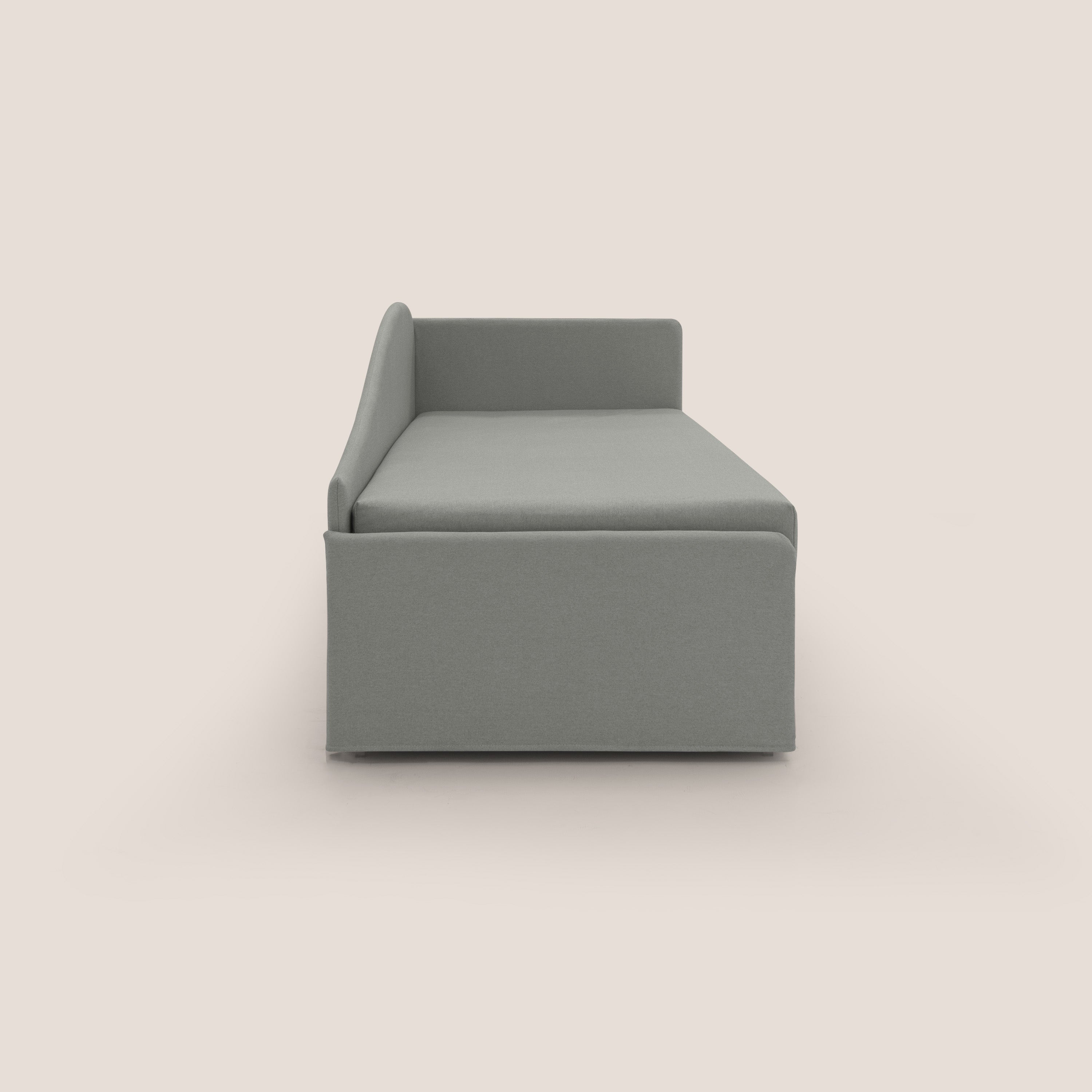 Nolo Divano duplex con doppio letto in tessuto simil cotone impermeabile T13 grigio - divani.store