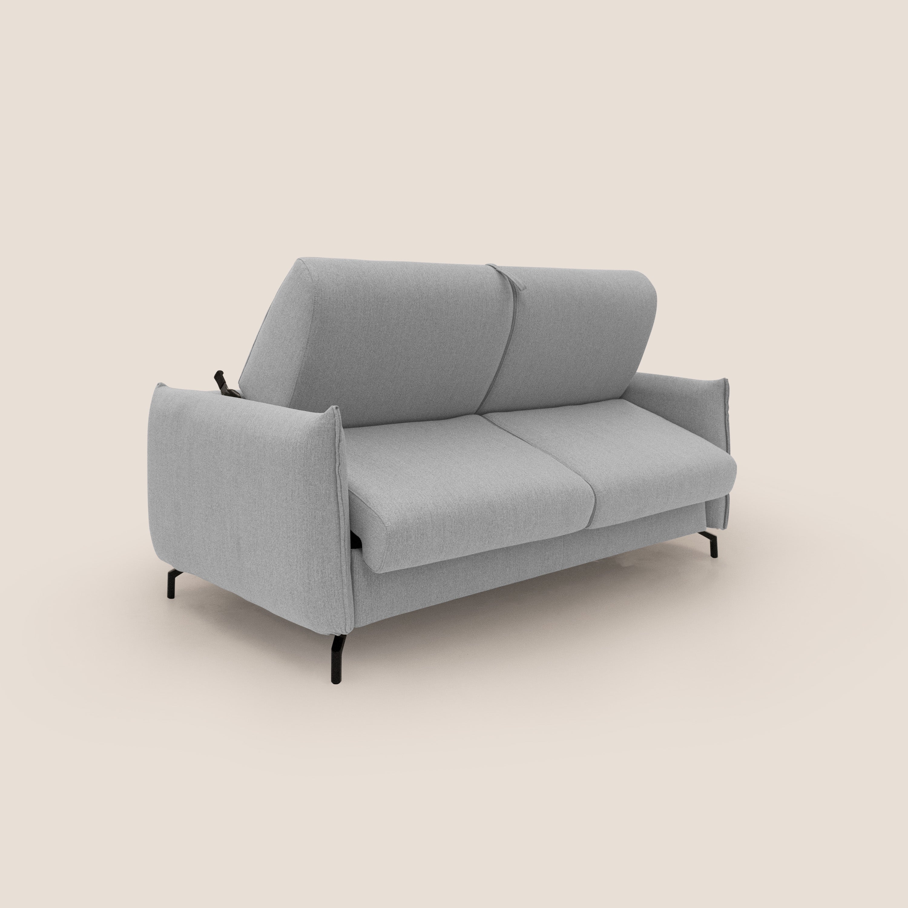 Scarlet canapé convertible en tissu mixte coton imperméable T19 gris