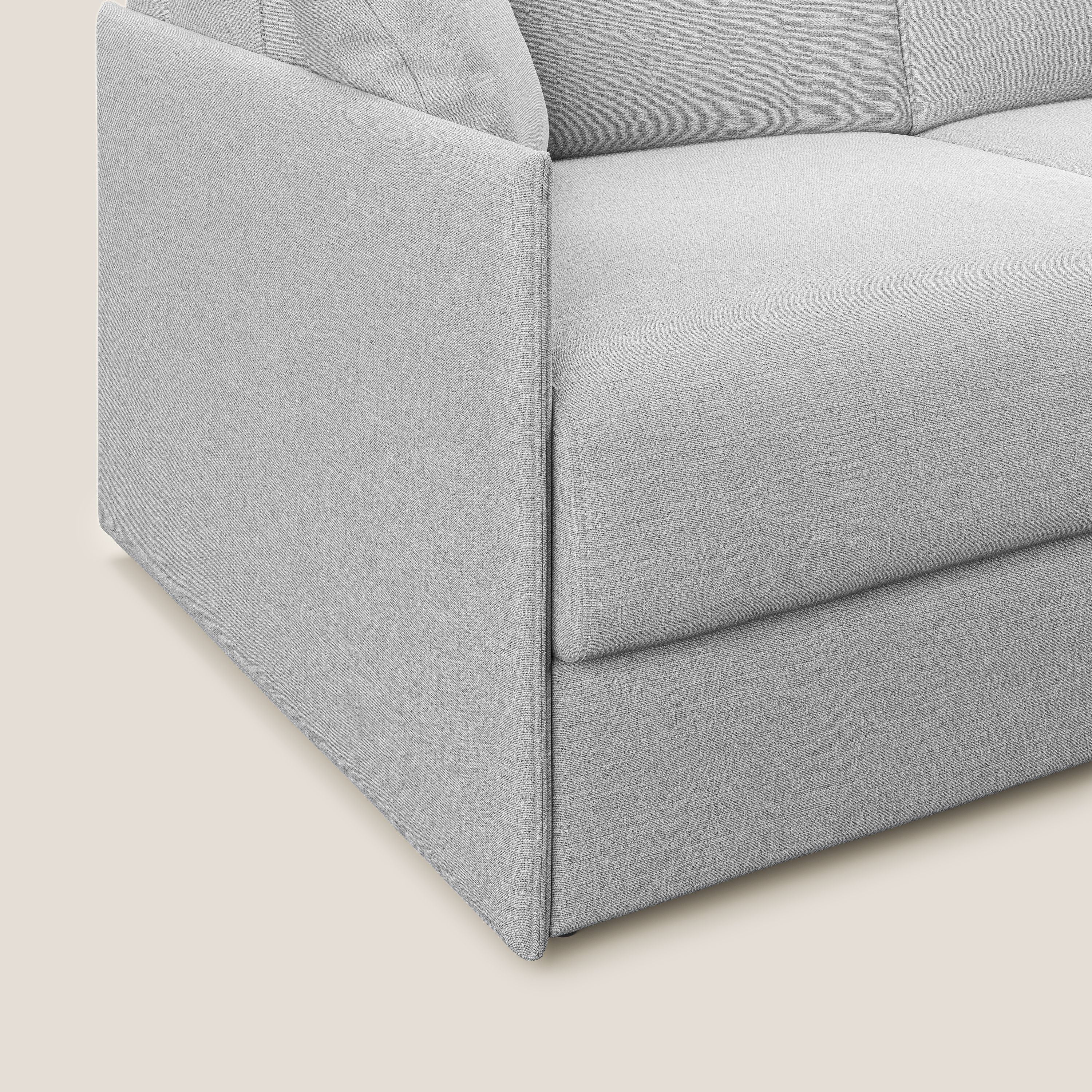 Evans Divano letto in tessuto Ecosostenibile grigio - divani.store