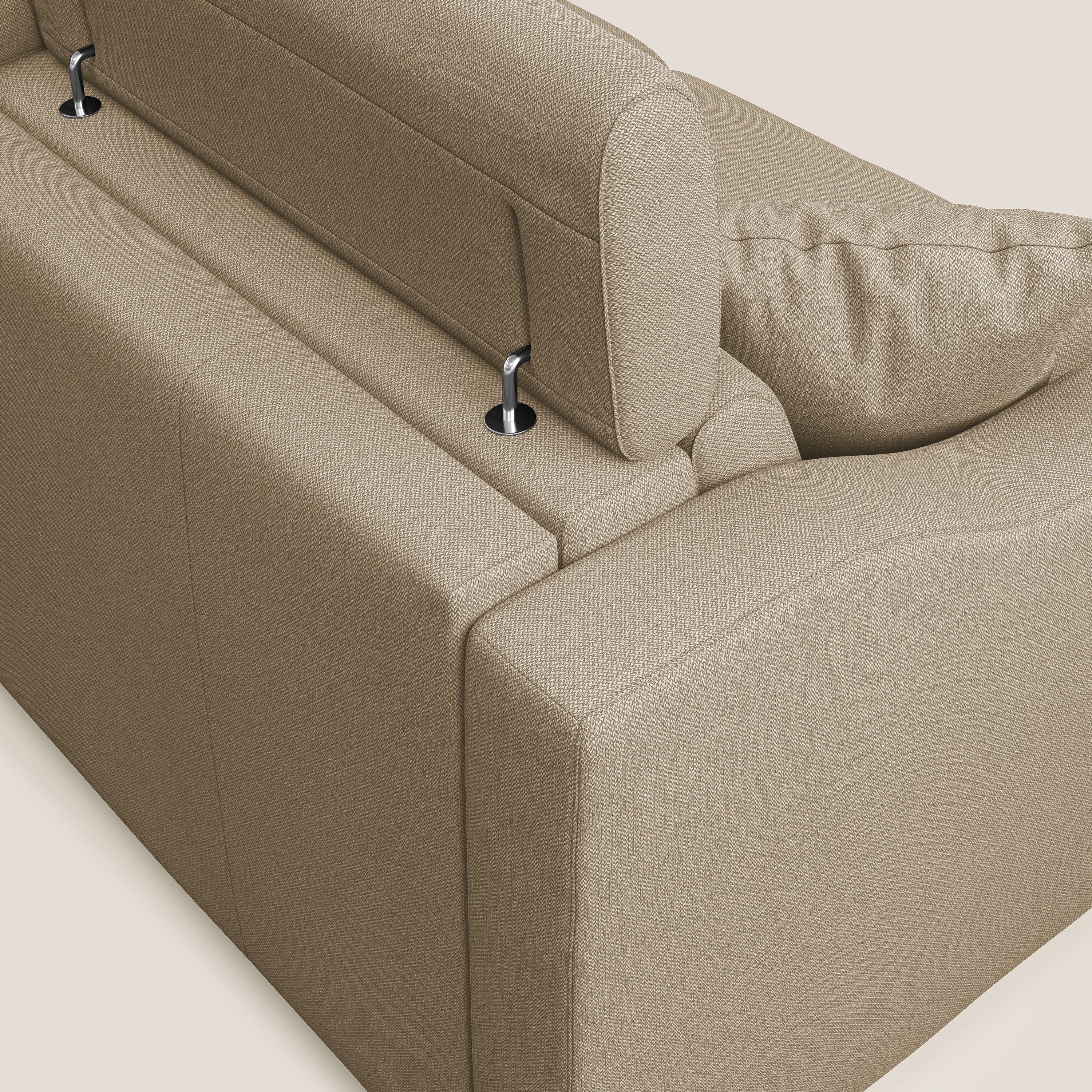 Amber divano letto matrimoniale in tessuto smacchiabile T05 beige - divani.store