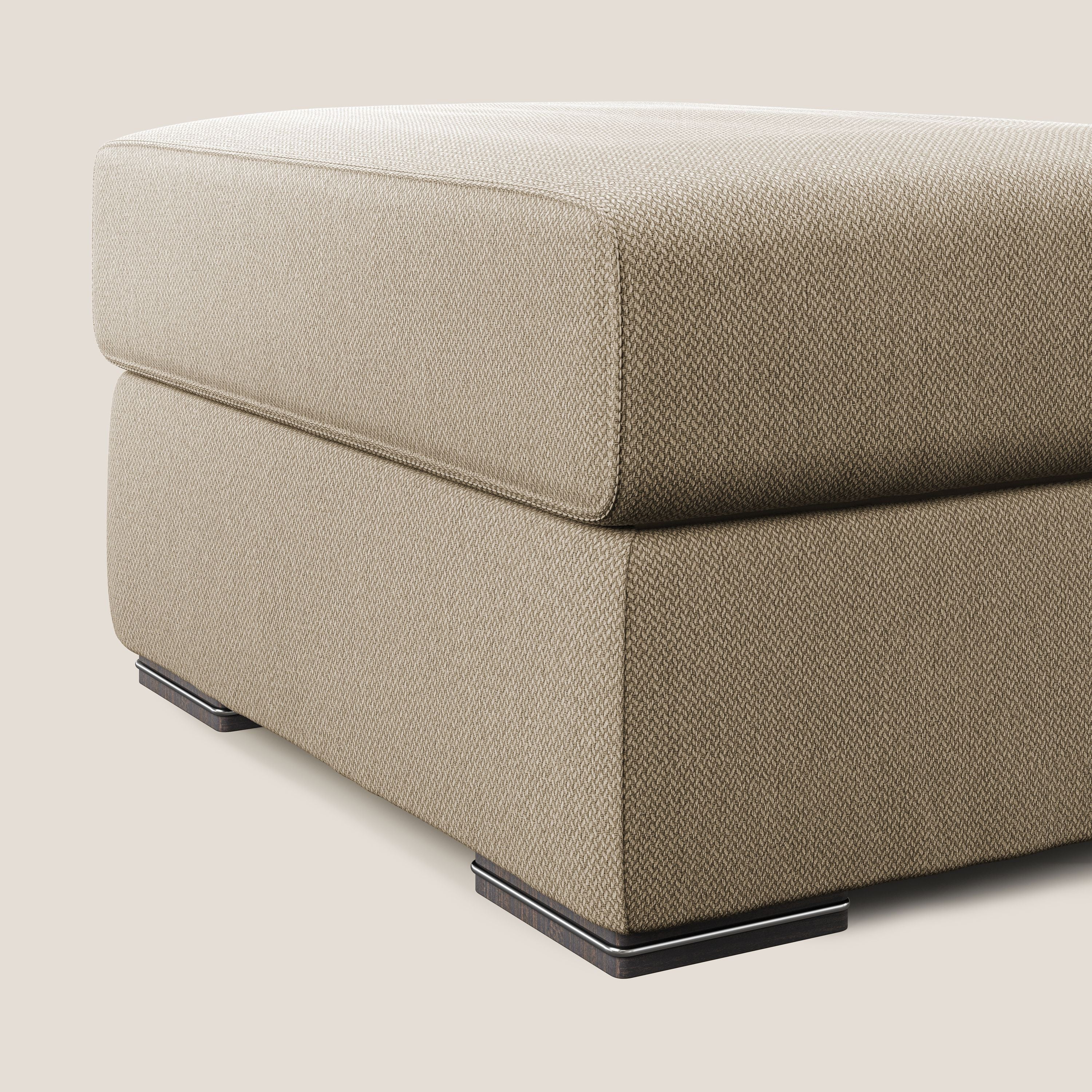 Sun pouf apribile contenitore in tessuto smacchiabile ad acqua T05 beige - divani.store