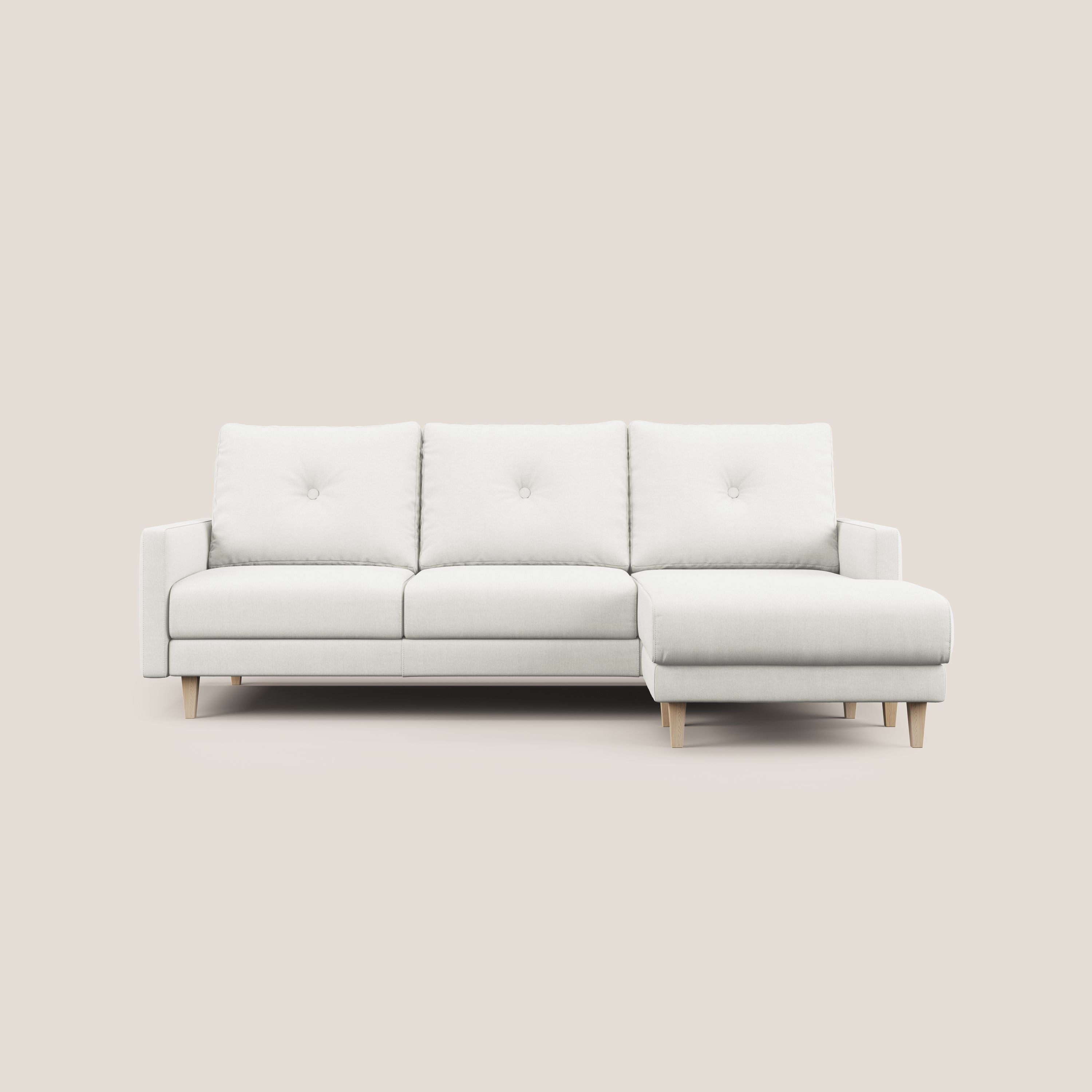 Matisse Divano angolare con sedute scorrevoli in tessuto morbido smacchiabile T17 - divani.store