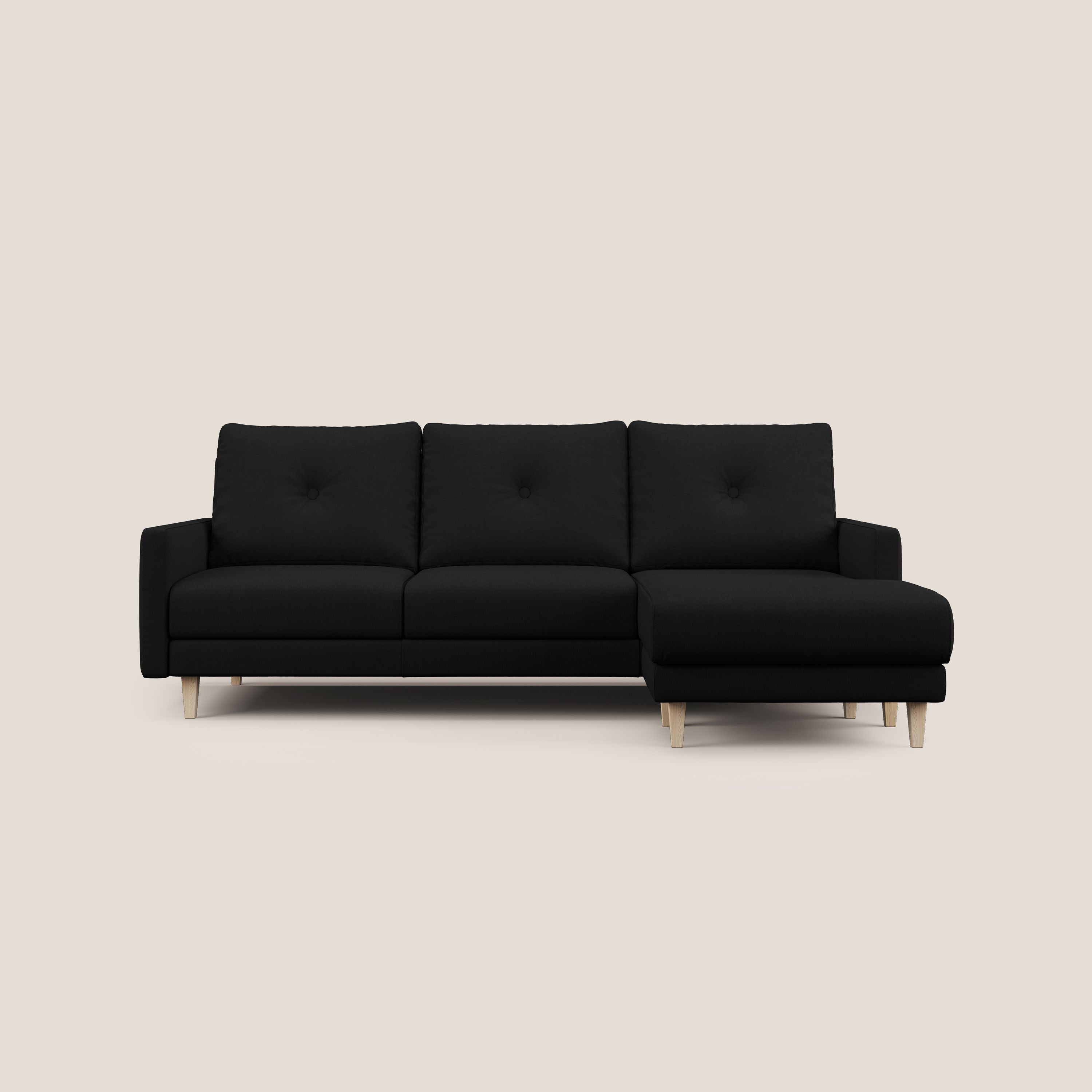 Matisse Divano angolare con sedute scorrevoli in tessuto morbido smacchiabile T17 - divani.store