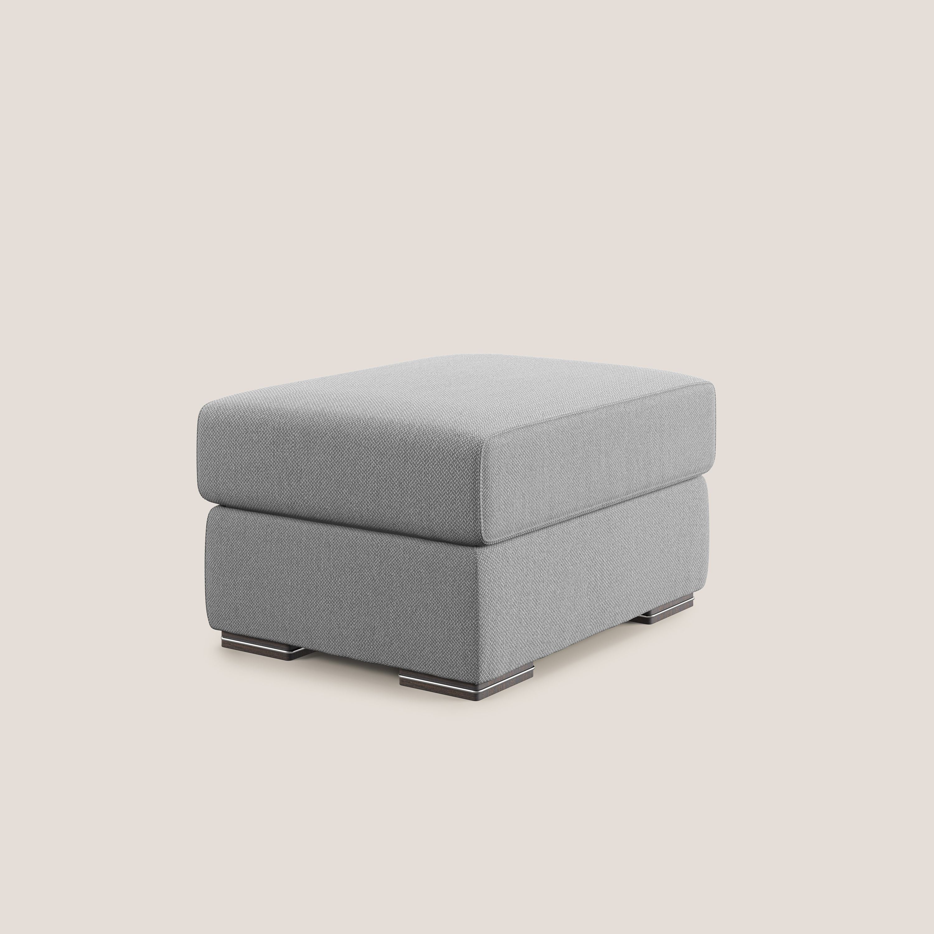 Sun pouf apribile contenitore in tessuto smacchiabile ad acqua T05 grigio - divani.store