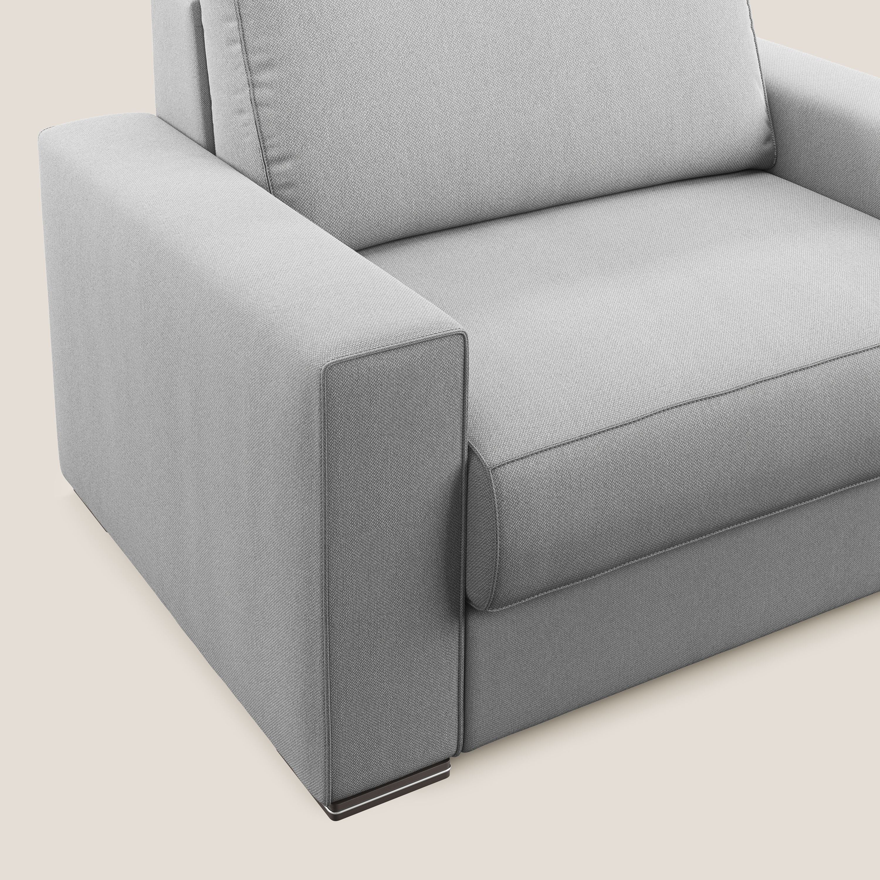 Dream poltrona letto in tessuto smacchiabile T05 grigio - divani.store