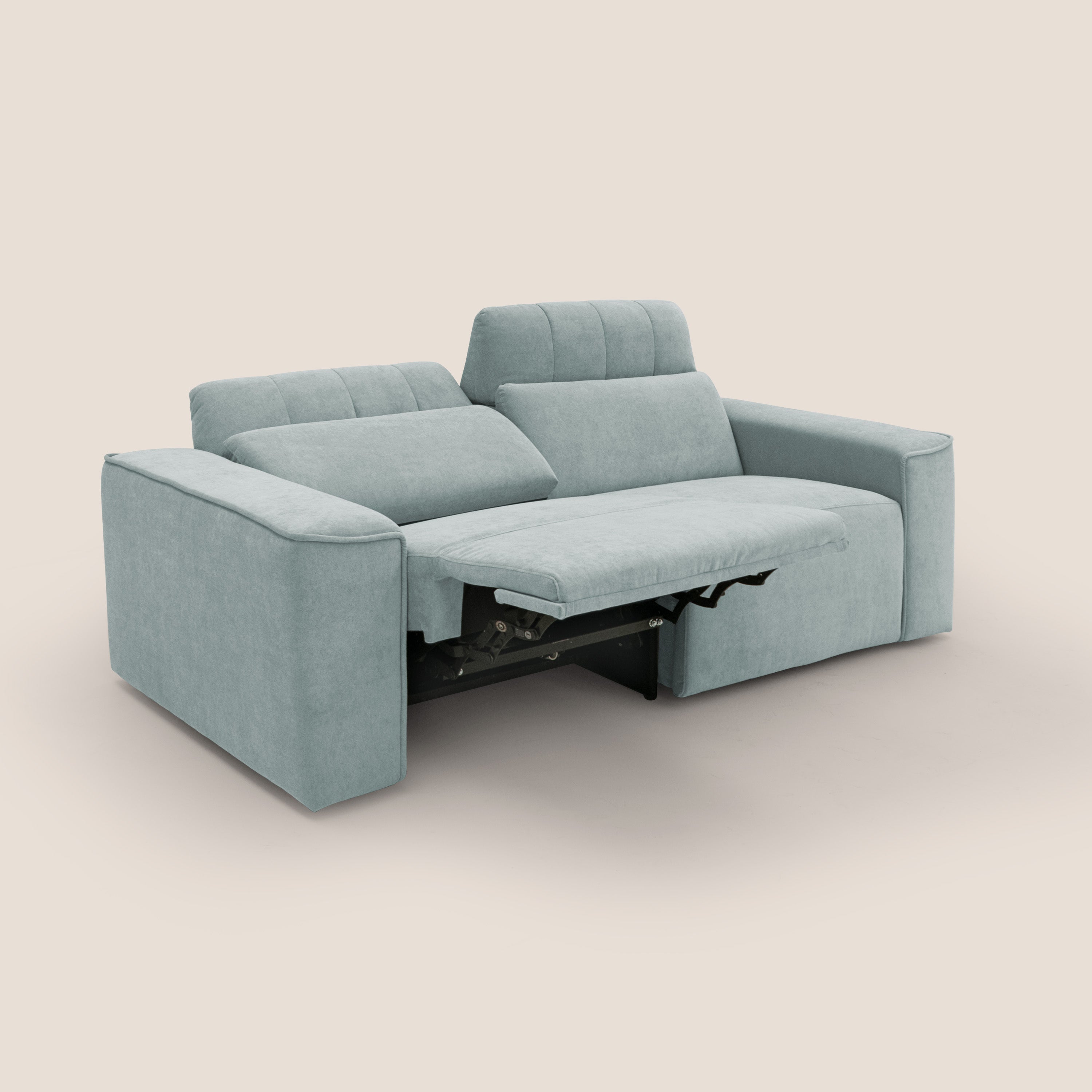 Clark Divano modulare con opzione relax elettrico in tessuto smacchiabile impermeabile T17 - divani.store