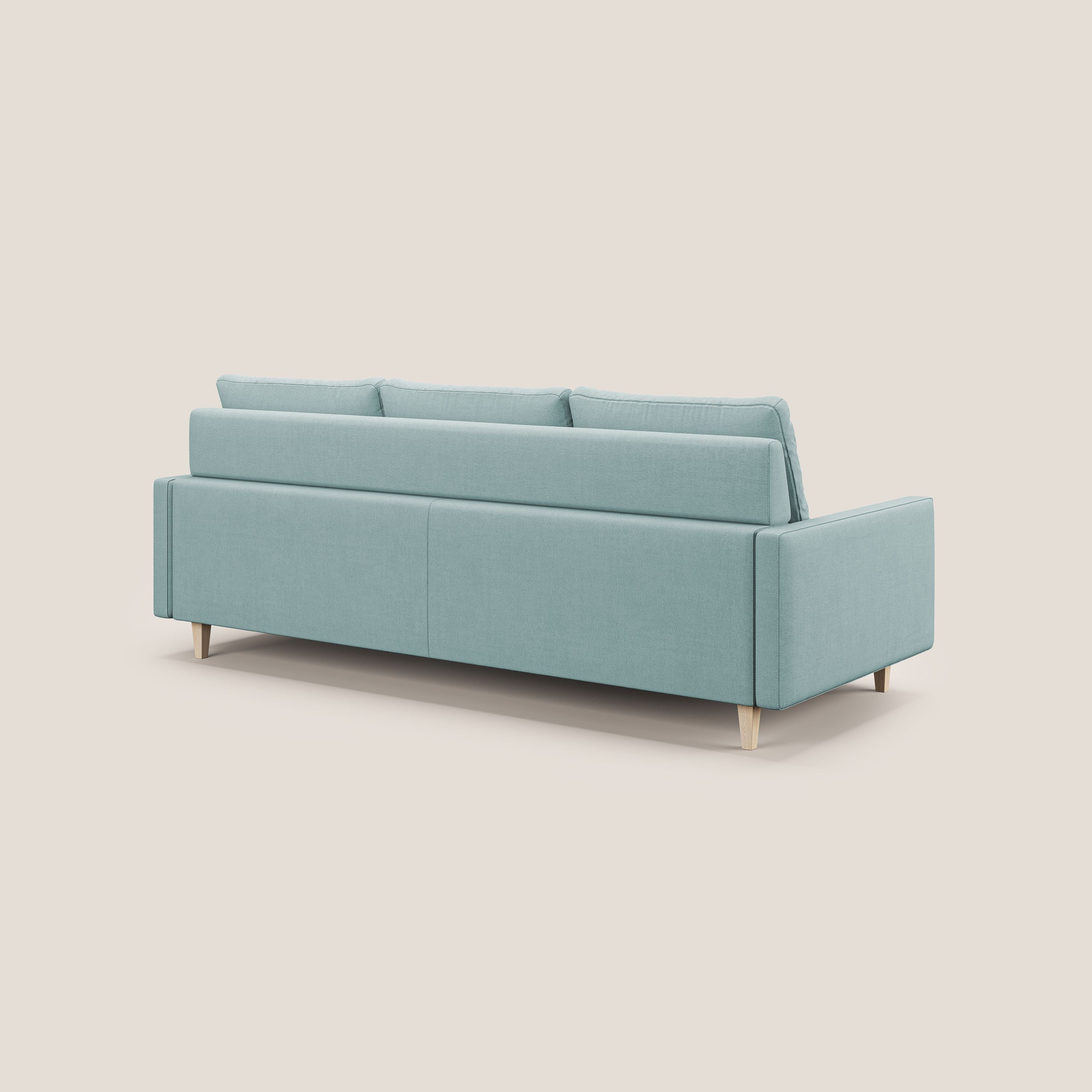 Matisse Divano angolare con sedute scorrevoli in tessuto morbido smacchiabile T17 - divani.store