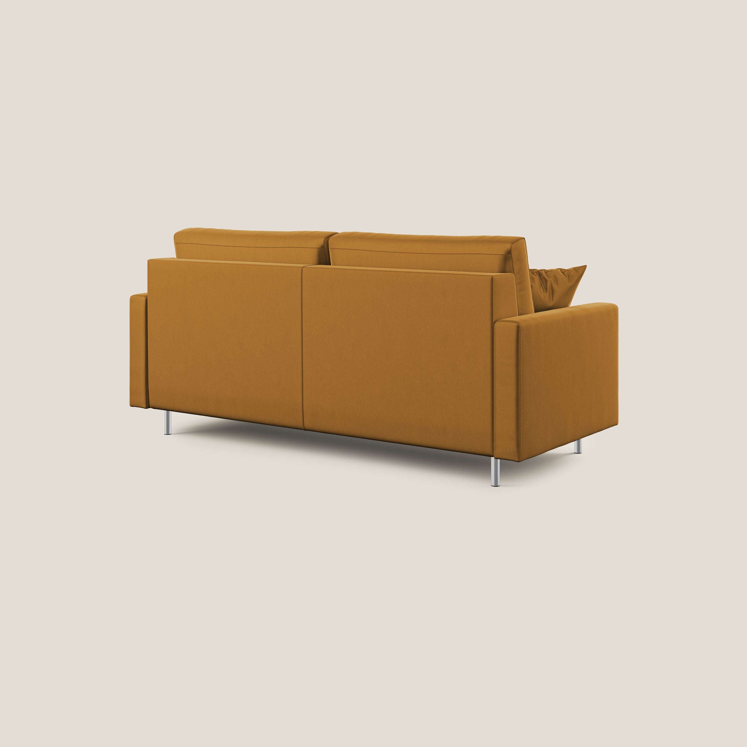 Andromeda divano letto matrimoniale in velluto morbido impermeabile T01 oro - divani.store