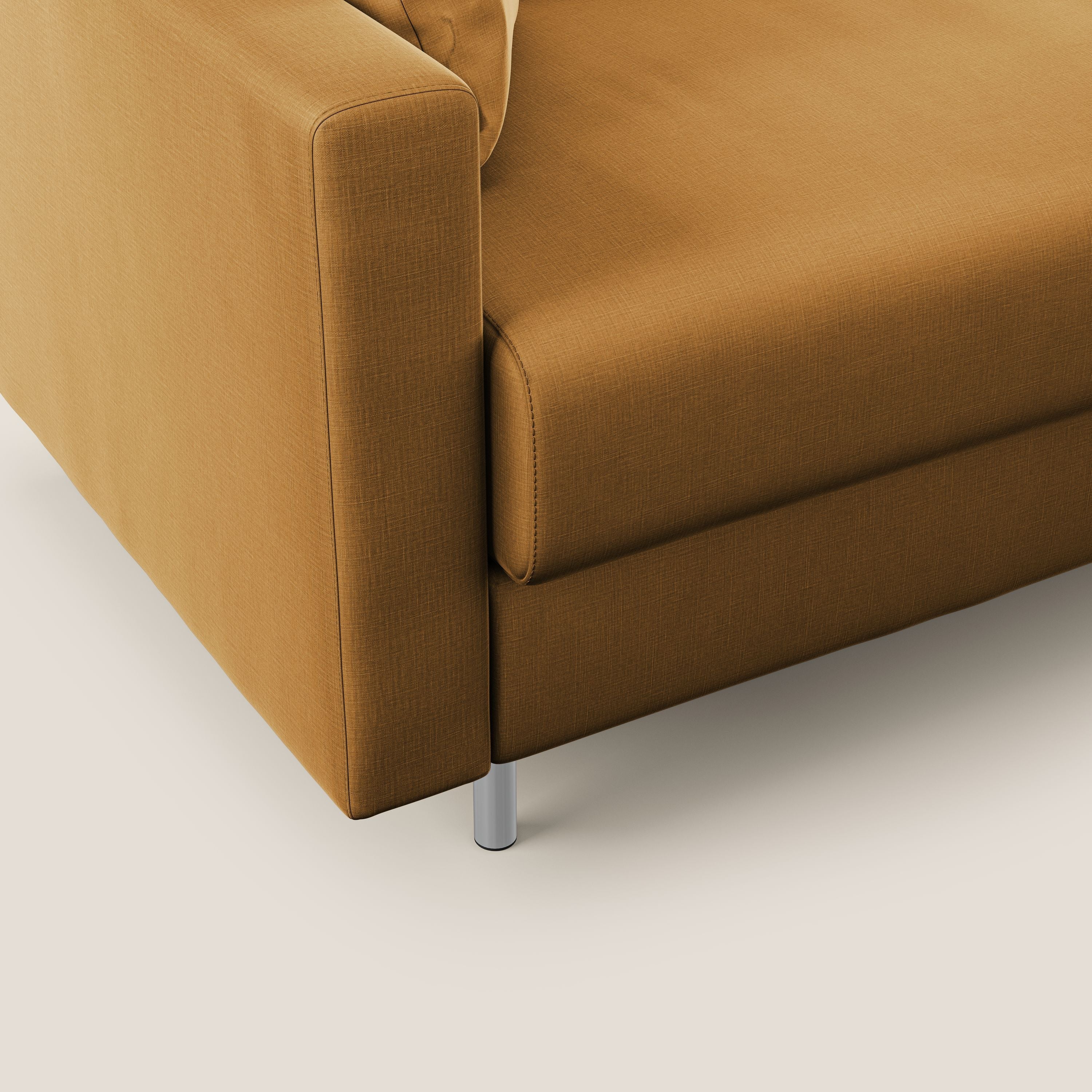 Andromeda divano letto matrimoniale in velluto morbido impermeabile T01 oro - divani.store