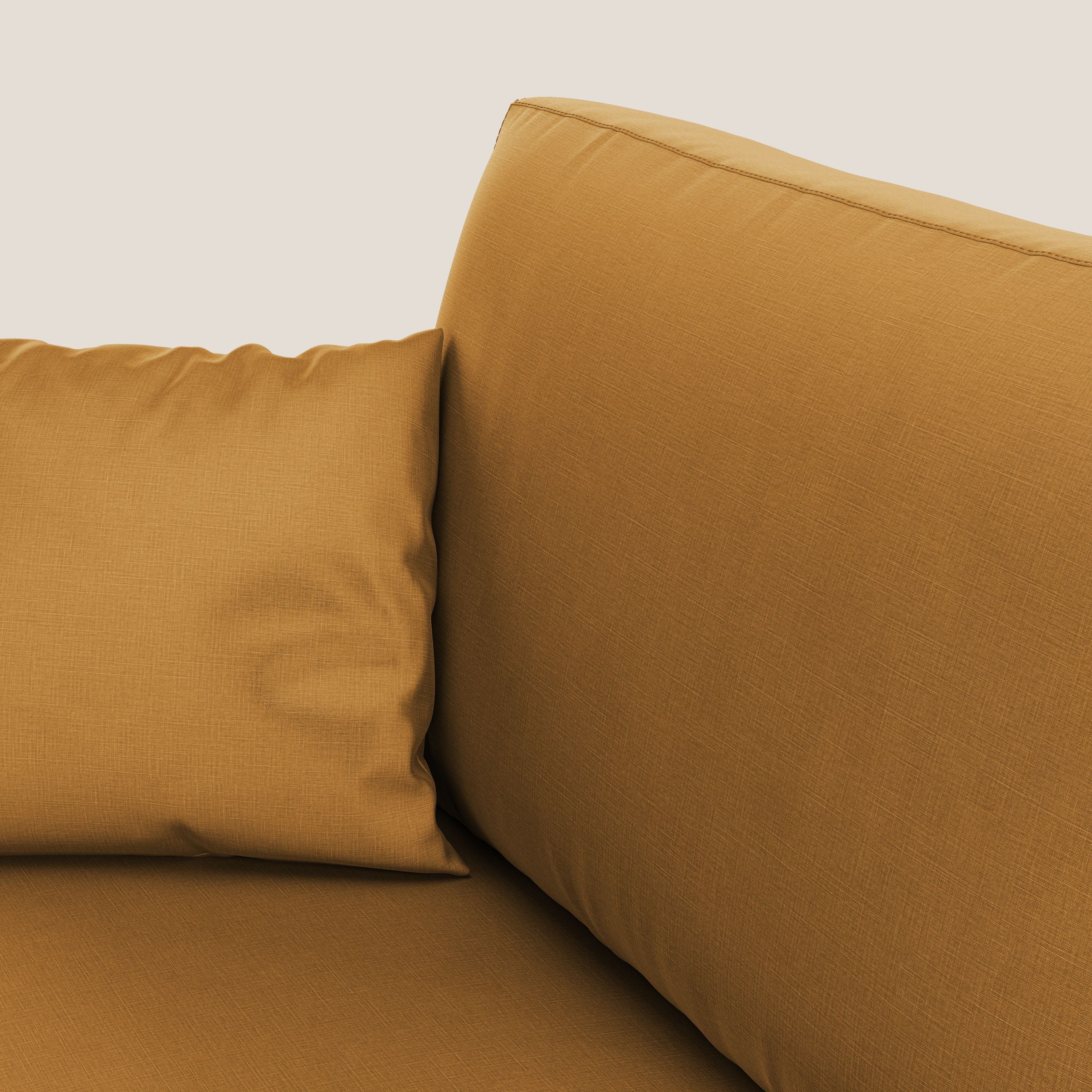 Andromeda divano letto matrimoniale in velluto morbido impermeabile T01 oro - divani.store