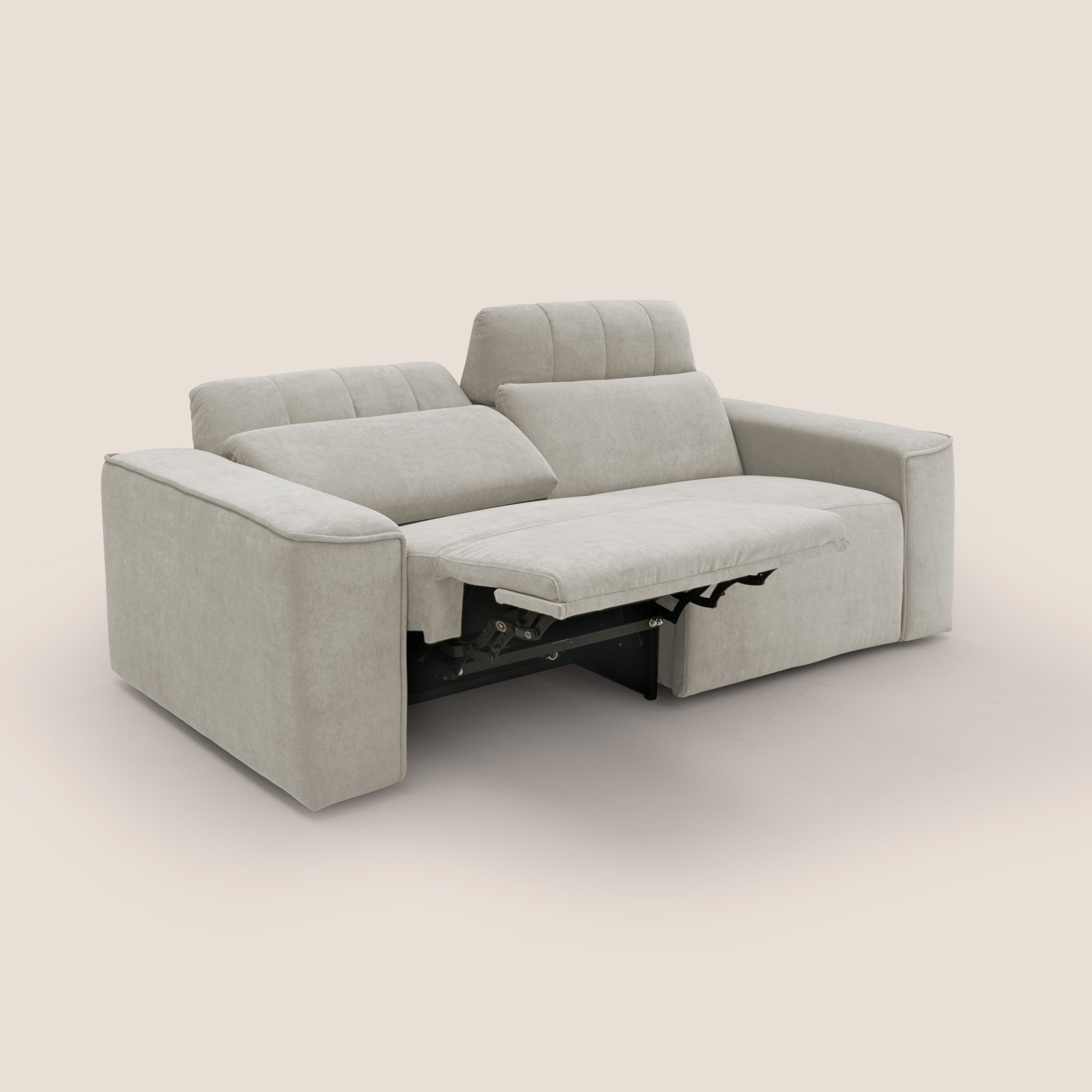 Clark Divano modulare con opzione relax elettrico in tessuto smacchiabile impermeabile T17 - divani.store