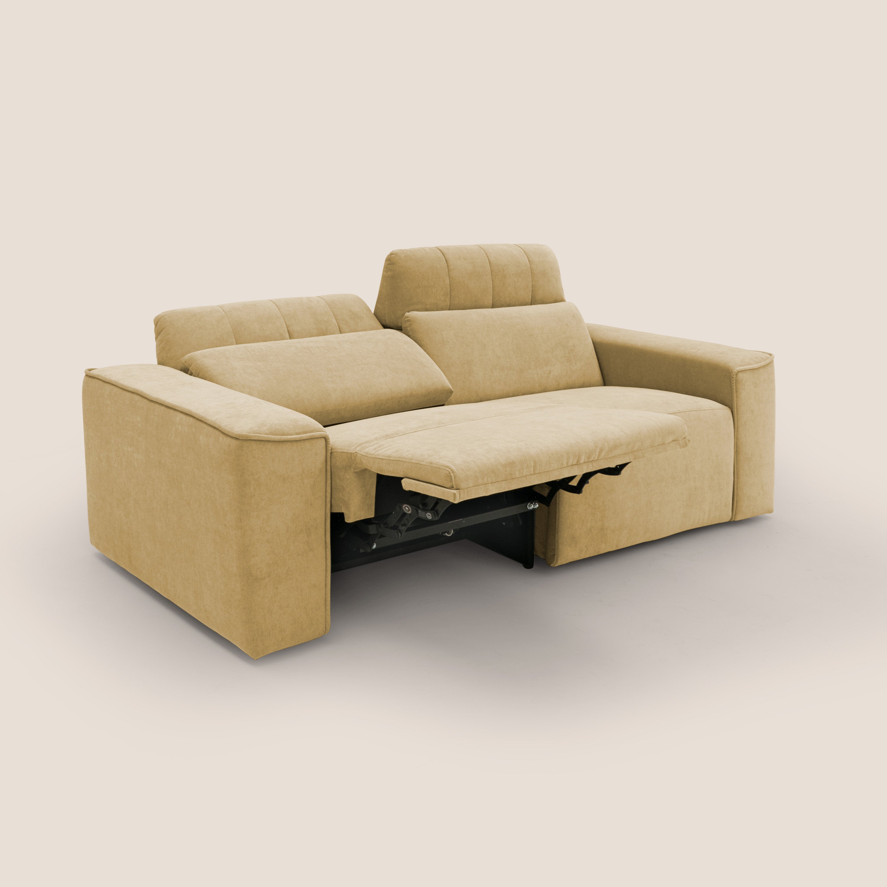 Clark Divano modulare con opzione relax elettrico in tessuto smacchiabile impermeabile T17 - divani.store