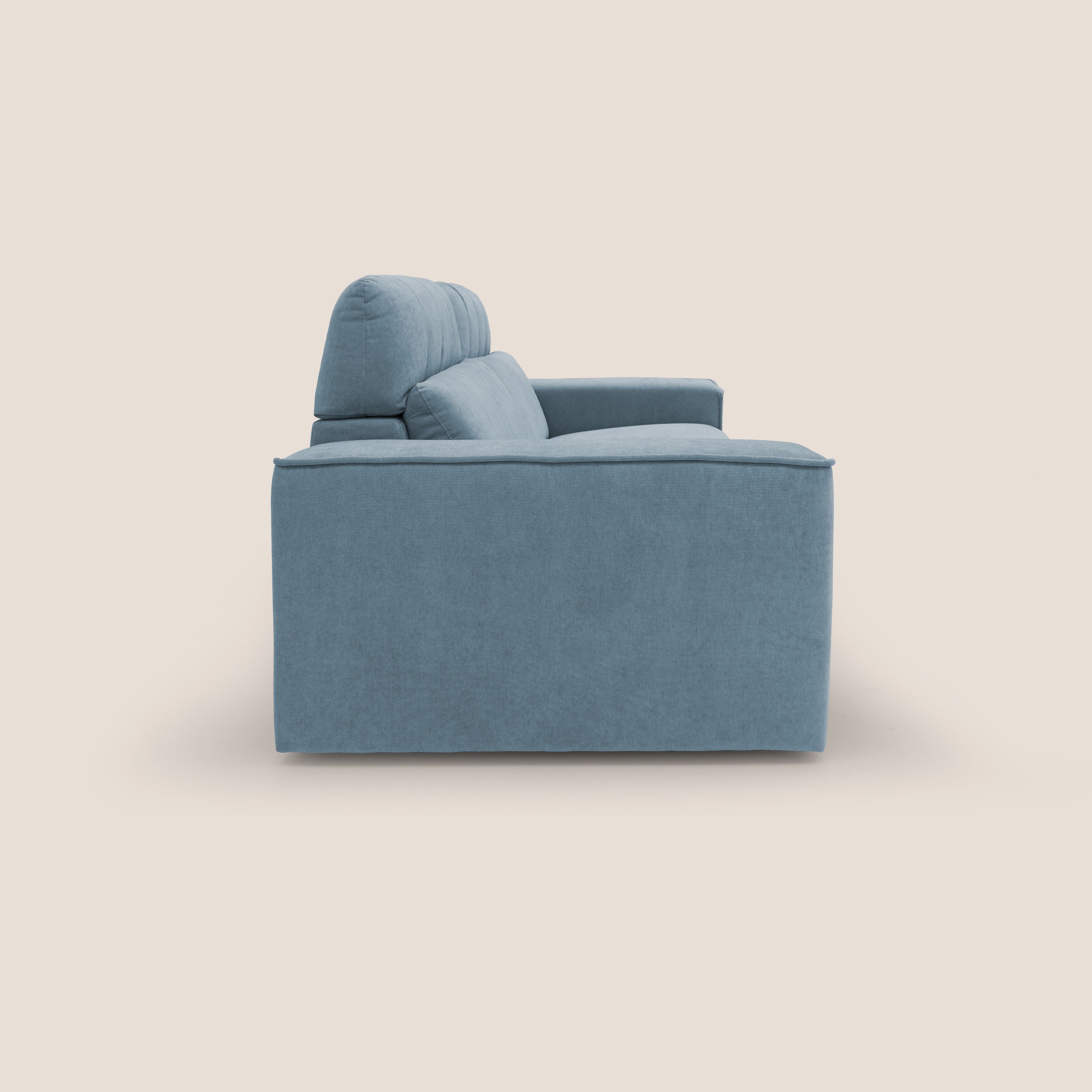 Clark Divano modulare con opzione relax elettrico in tessuto smacchiabile impermeabile T17 carta da zucchero - divani.store