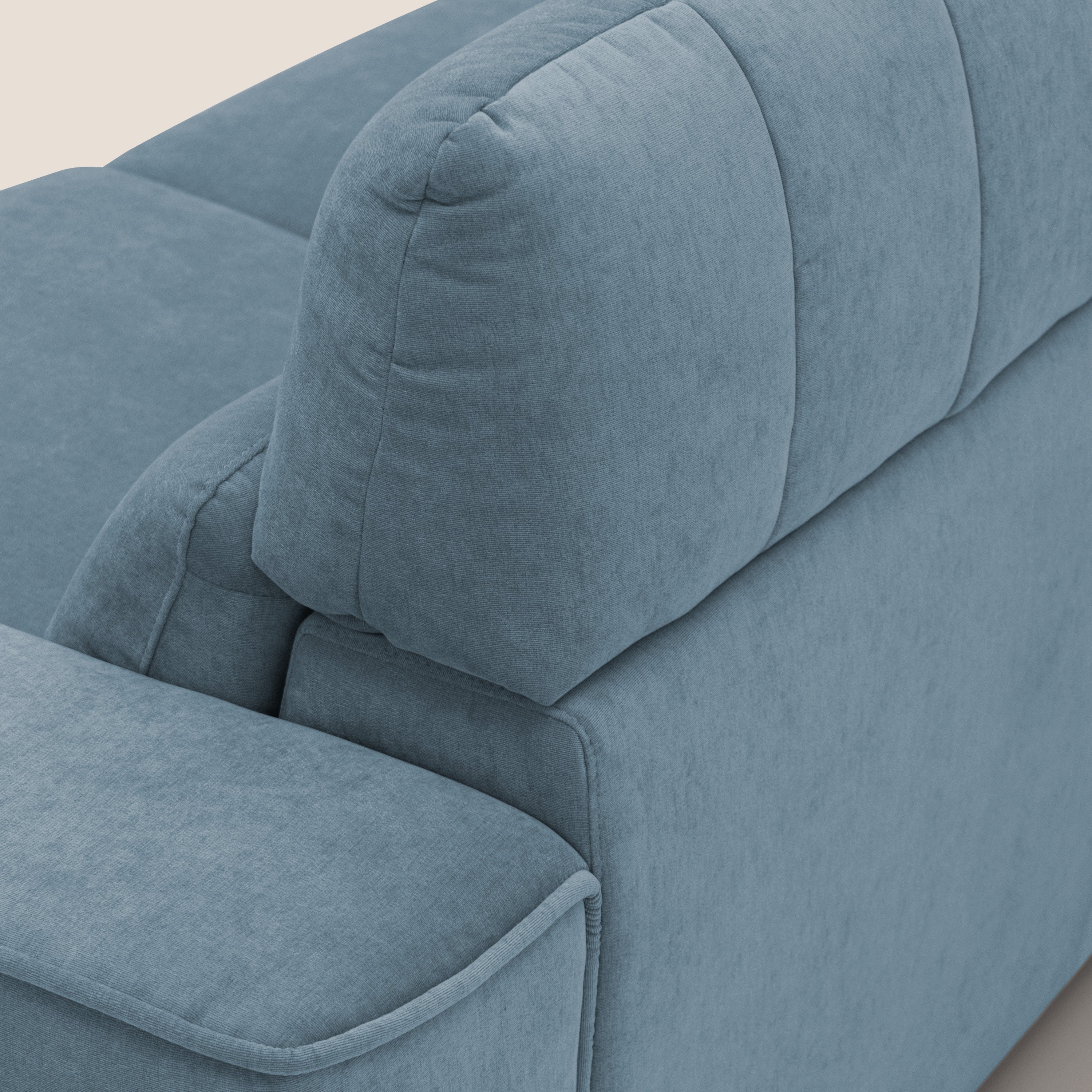 Clark Divano modulare con opzione relax elettrico in tessuto smacchiabile impermeabile T17 carta da zucchero - divani.store