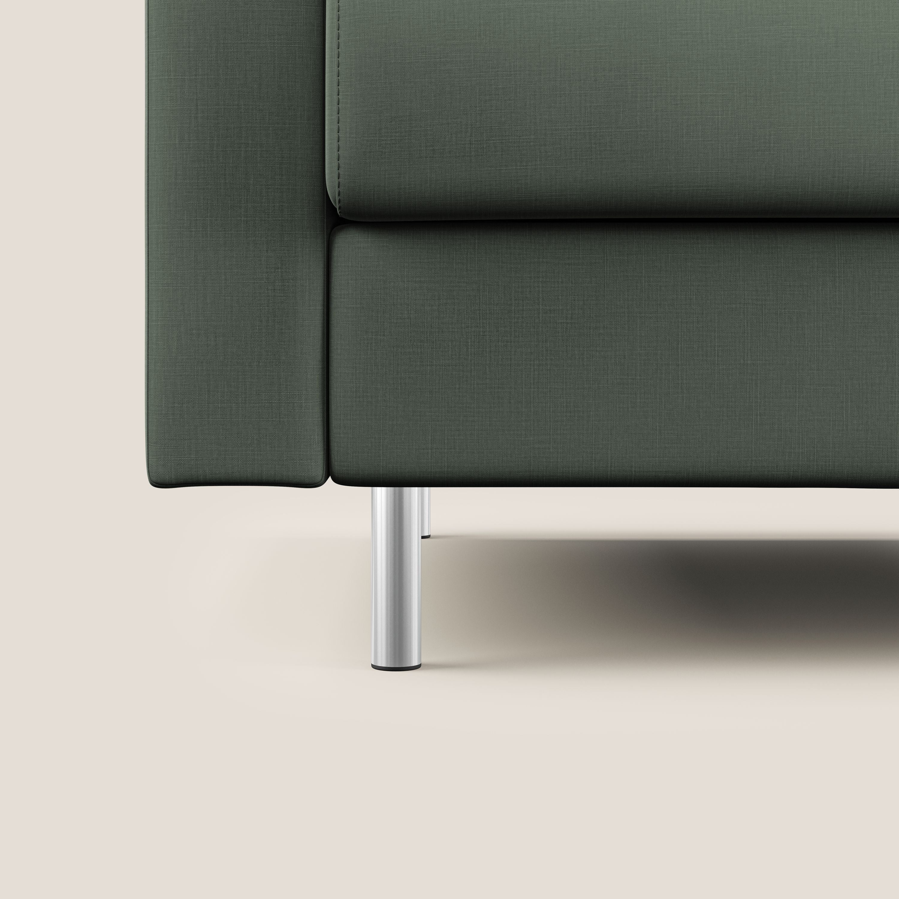 Andromeda divano letto matrimoniale in velluto morbido impermeabile T01 verde - divani.store