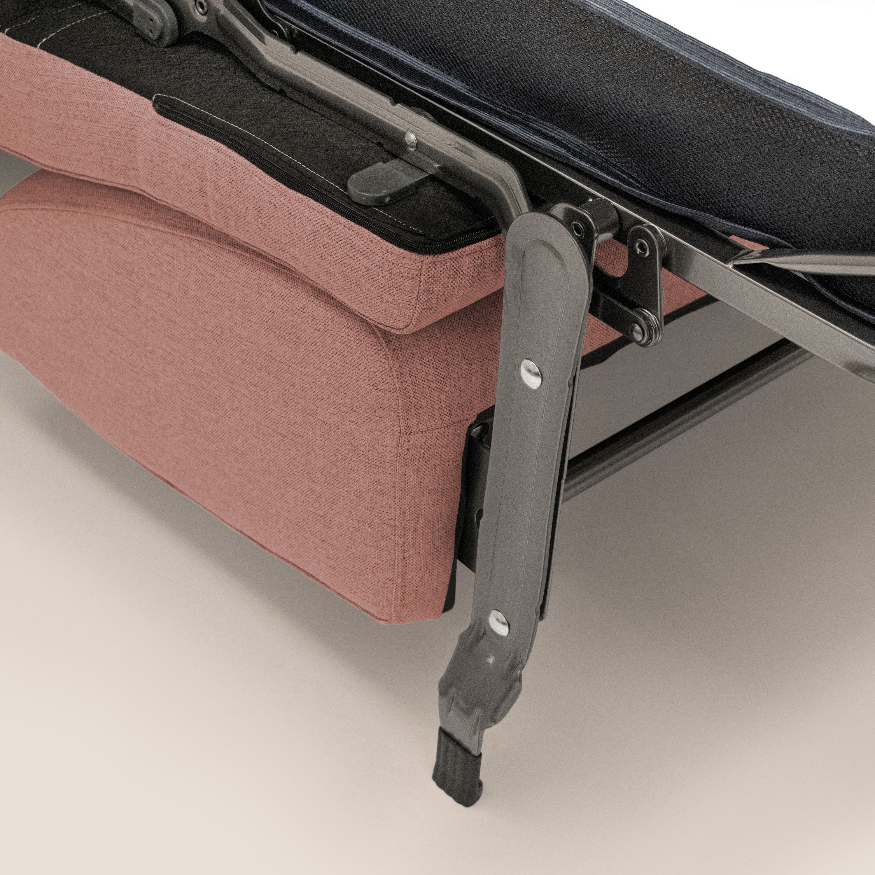 Scarlet canapé convertible en tissu mixte coton imperméable T19 saumon