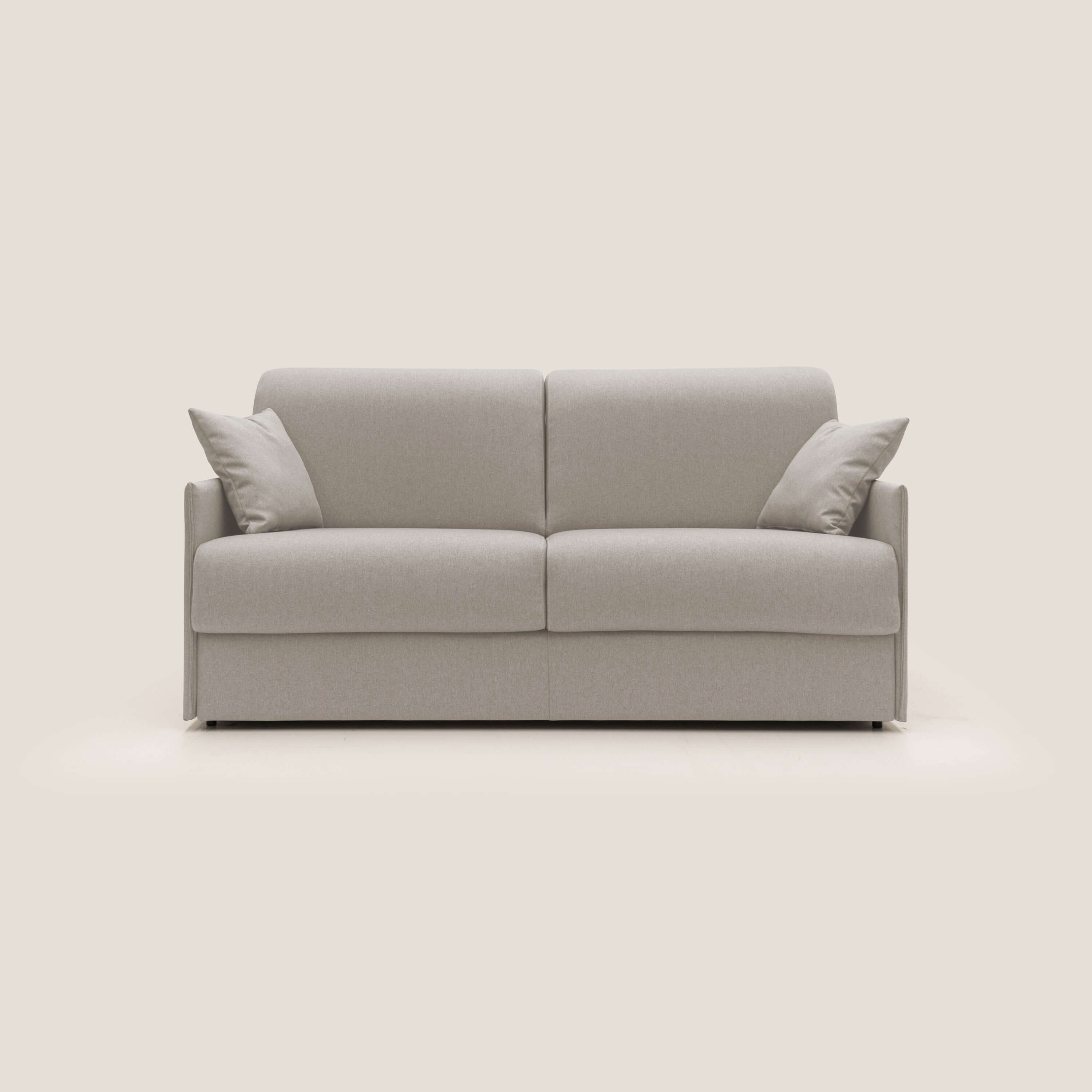 Evans Divano letto matrimoniale in tessuto impermeabile T13 panna - divani.store