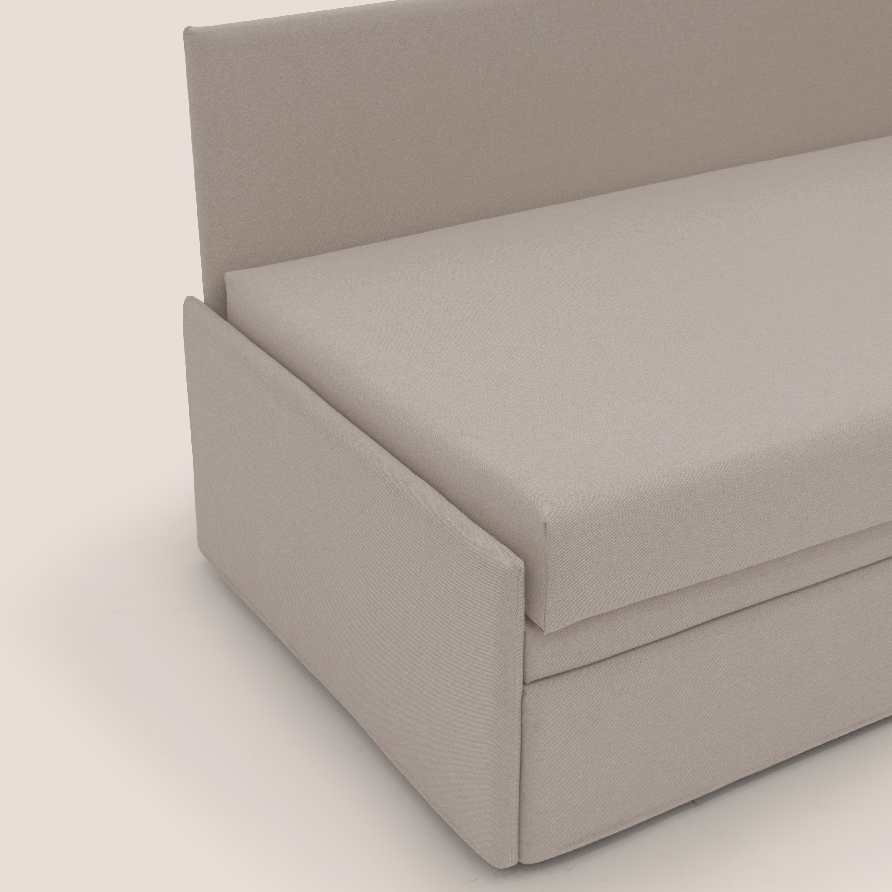 Naviglio Divano duplex con doppio letto in tessuto simil cotone impermeabile T13 panna - divani.store