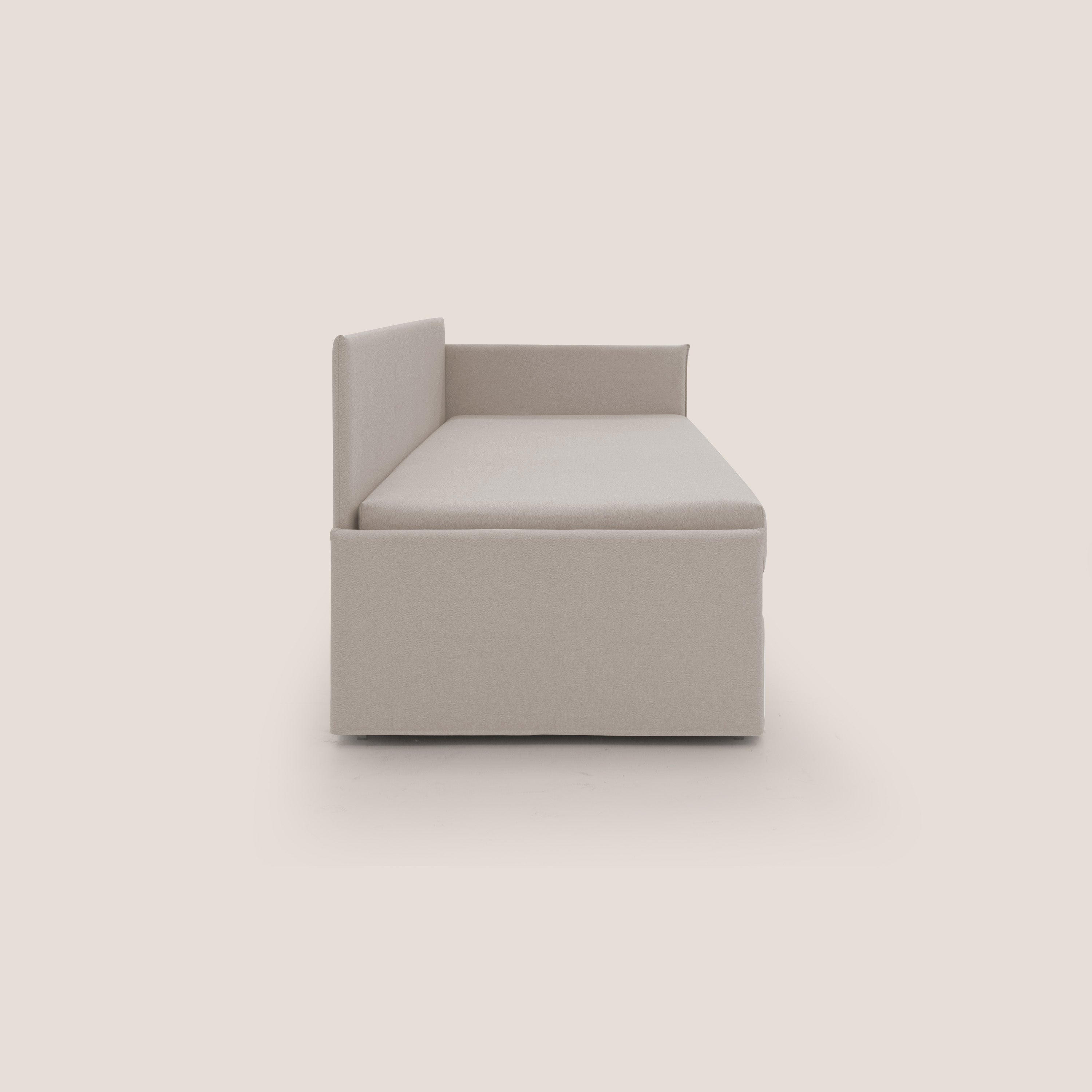 Durini Divano duplex con doppio letto in tessuto simil cotone impermeabile T13 panna - divani.store