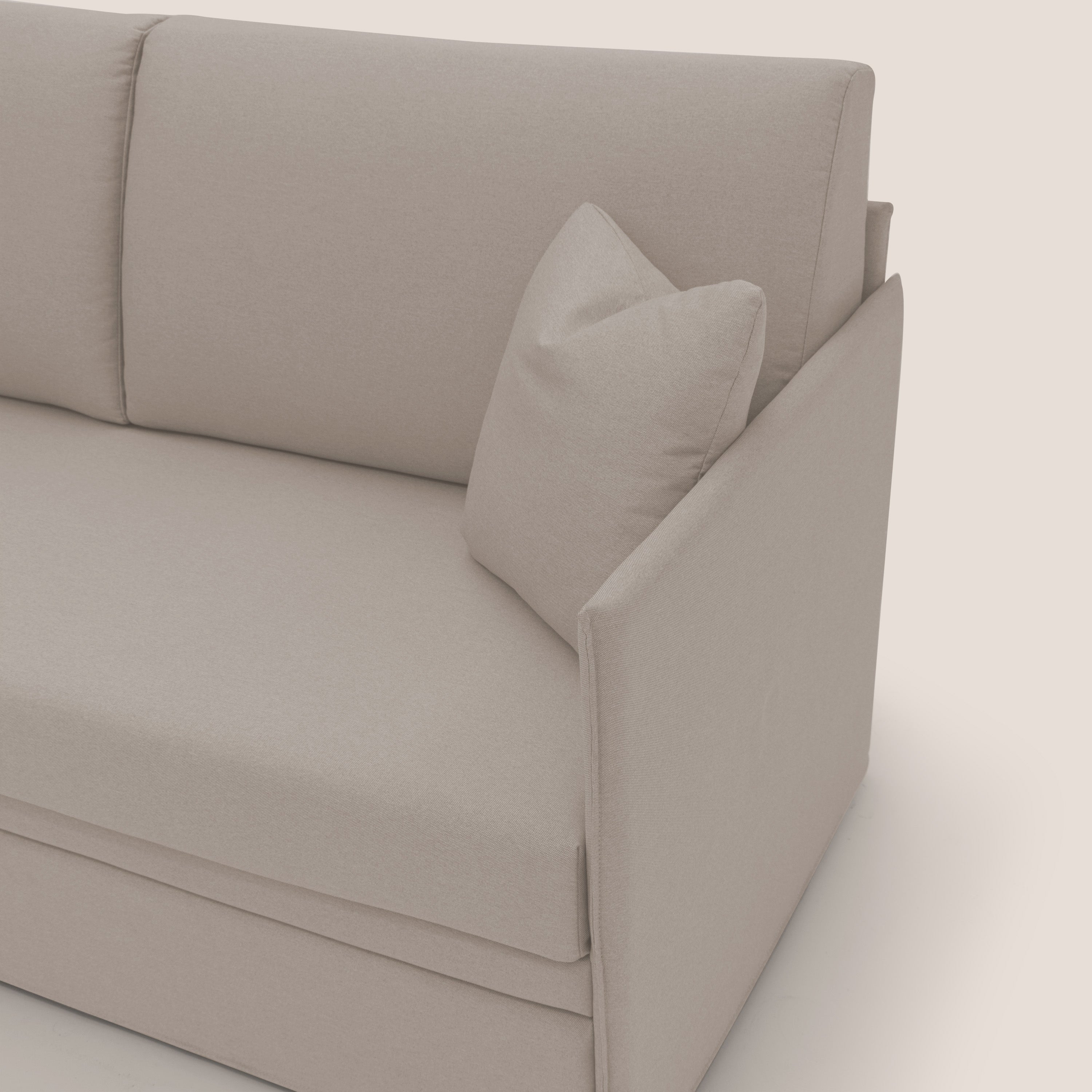 Tortona Divano duplex con doppio letto in tessuto simil cotone impermeabile T13 panna - divani.store