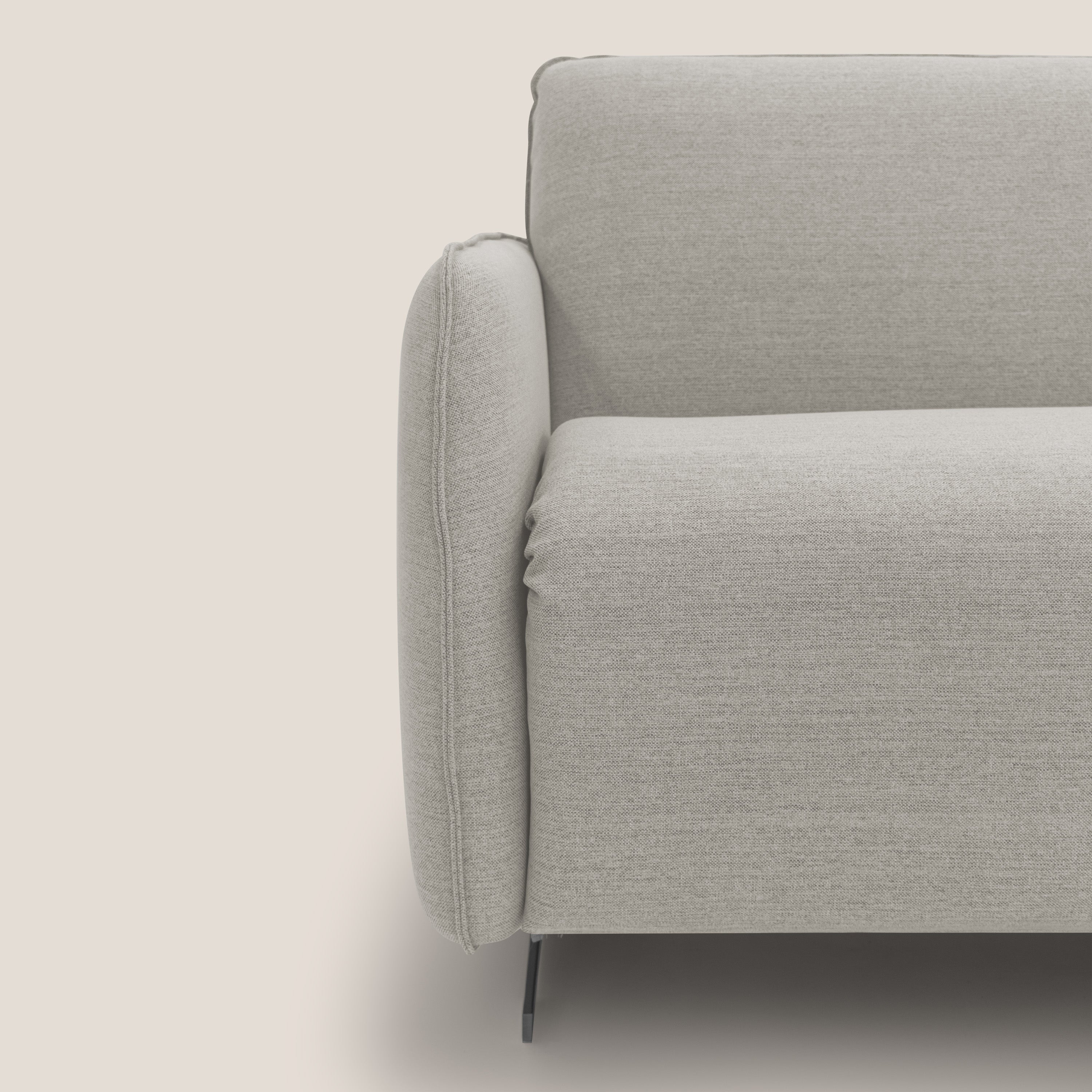 Texas Divano letto matrimoniale moderno in tessuto impermeabile T19 panna - divani.store