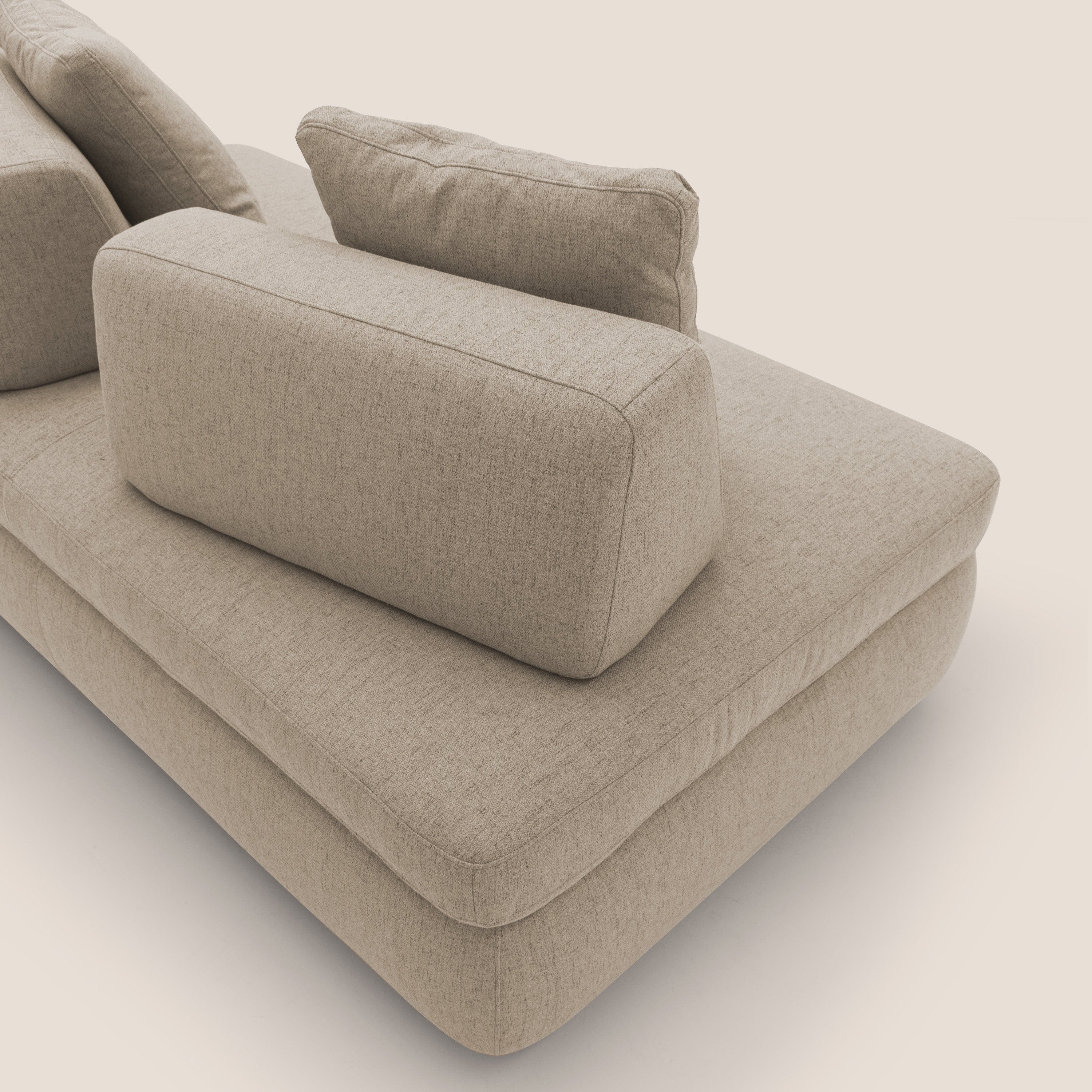 Gransasso Divano letto matrimoniale dal DESIGN innovativo in tessuto impermeabile T03 beige - divani.store