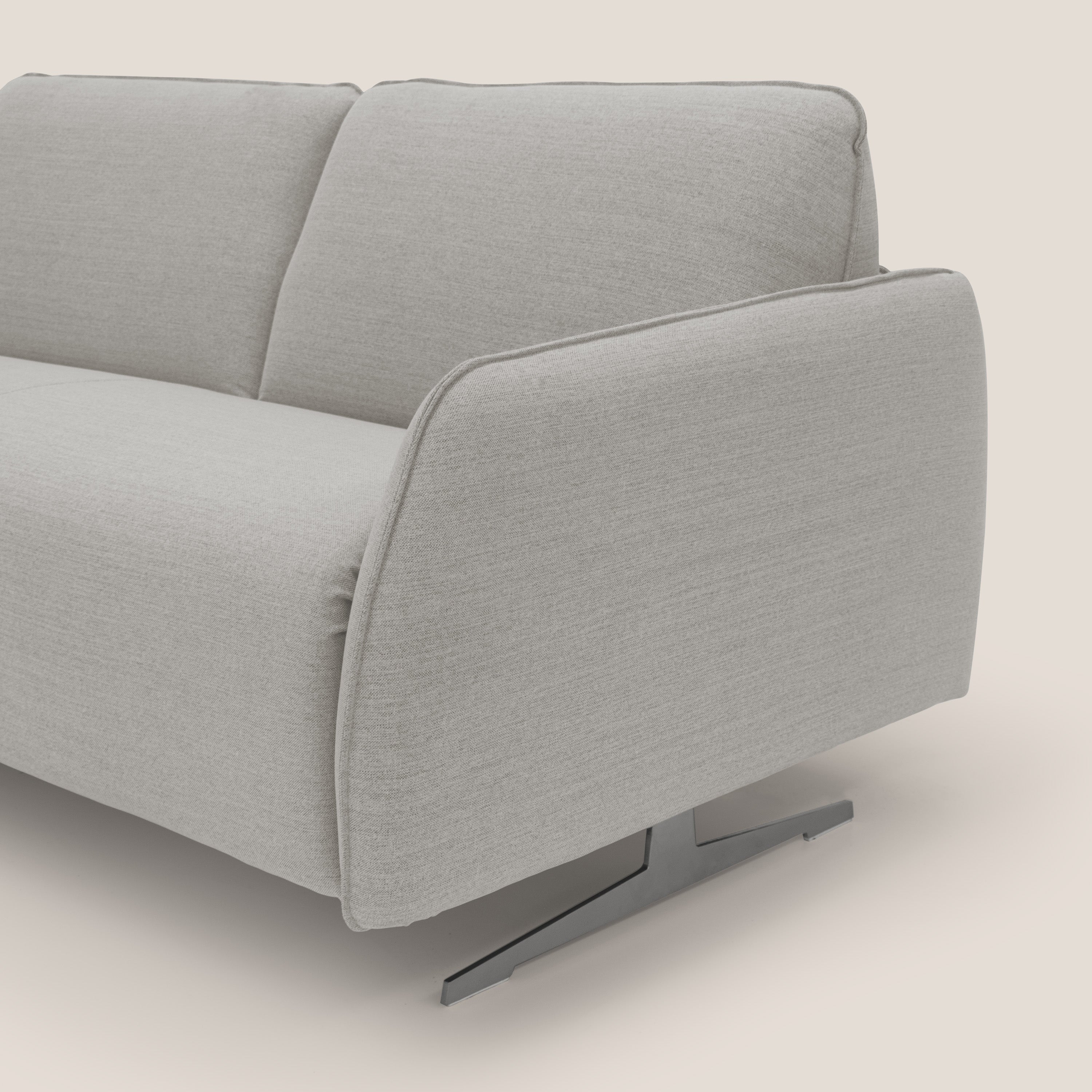 Texas Divano letto matrimoniale moderno in tessuto impermeabile T19 panna - divani.store