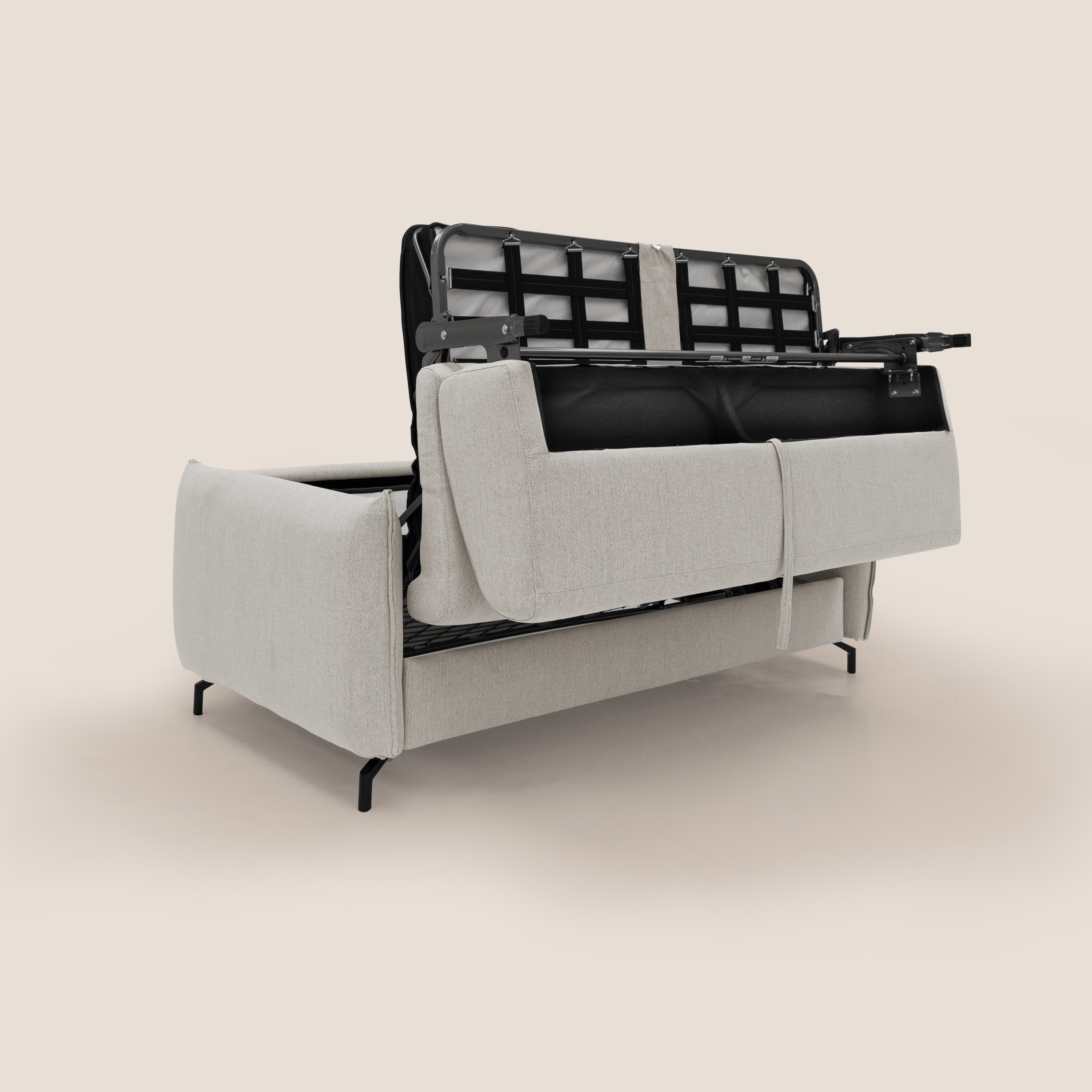 Scarlet canapé convertible en tissu mixte coton imperméable T19 crème