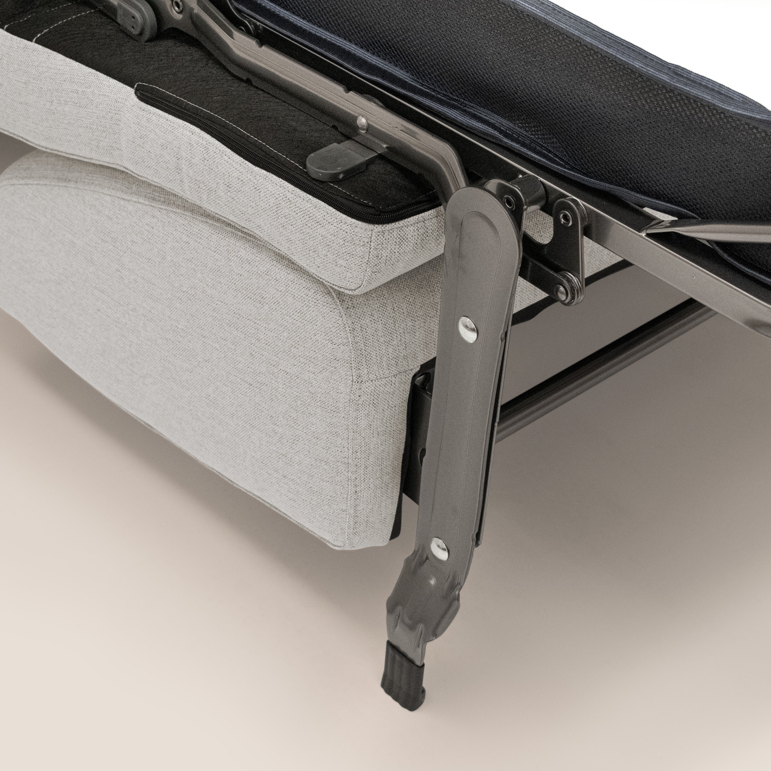 Scarlet canapé convertible en tissu mixte coton imperméable T19 crème