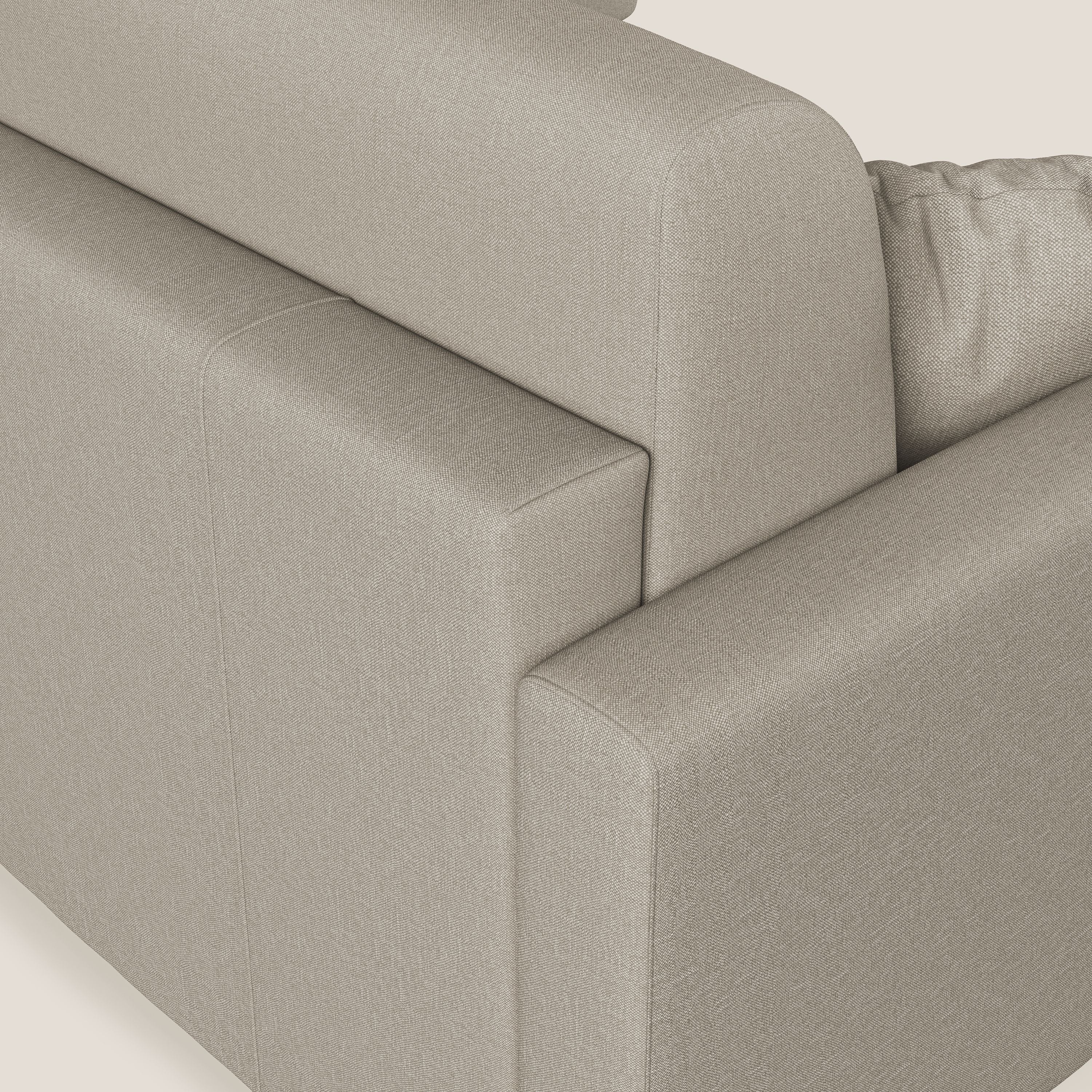 Chris Divano letto angolare 5 posti in tessuto impermeabile T13 panna - divani.store