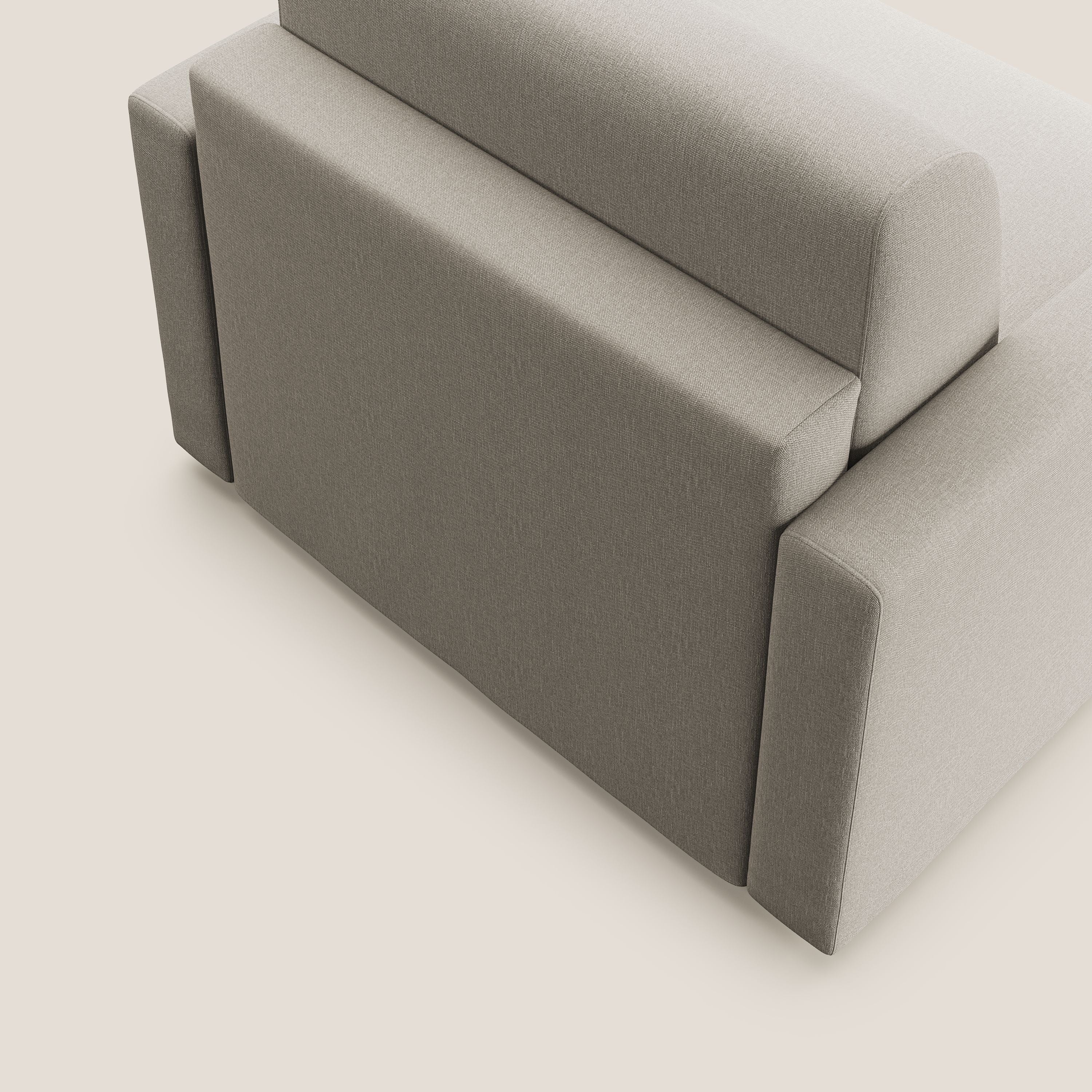 Chris poltrona letto in tessuto impermeabile T13 panna - divani.store
