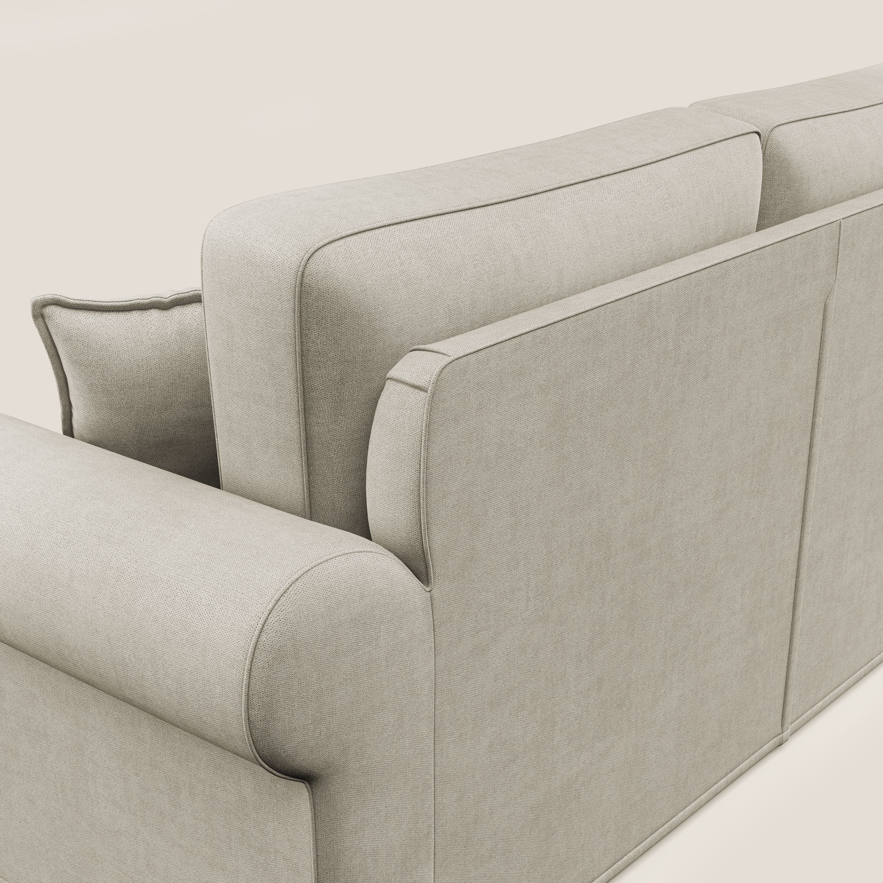 Lady divano classico in piuma d'oca realizzato con tessuto impermeabile T02 panna - divani.store