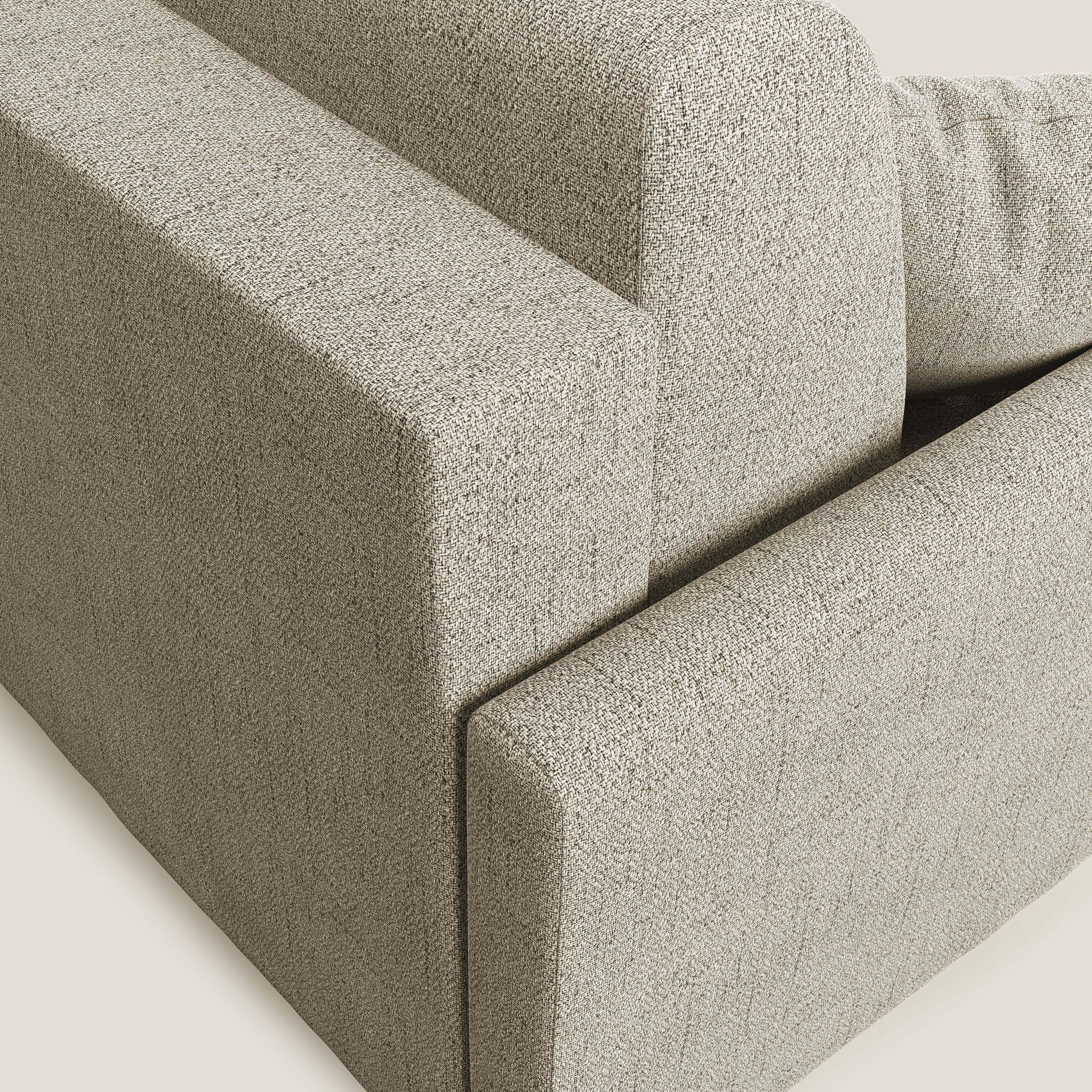 Edgar divano letto angolare in tessuto felis impermeabile T03 beige - divani.store