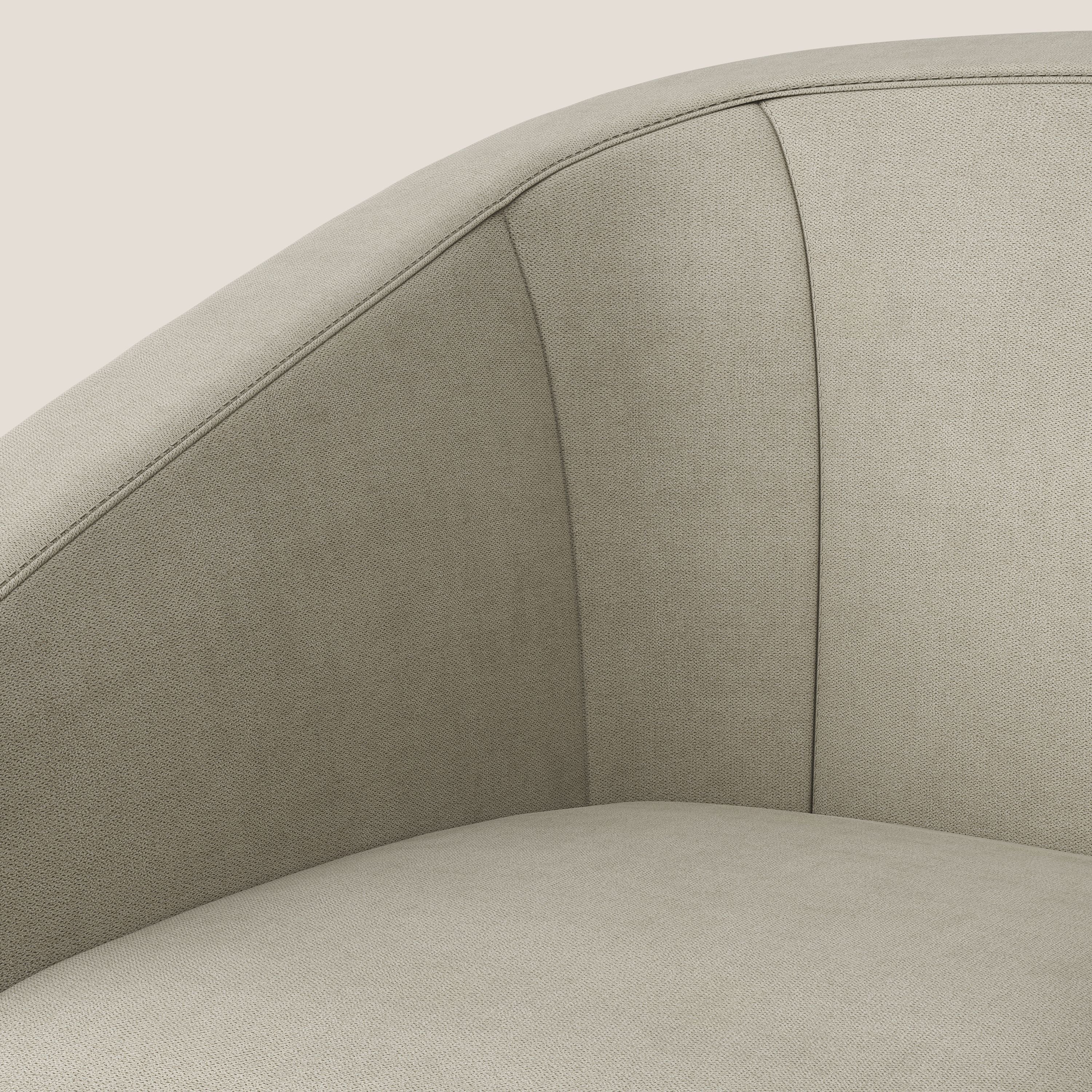 Pandora Poltroncina in tessuto morbido impermeabile T02 panna - divani.store