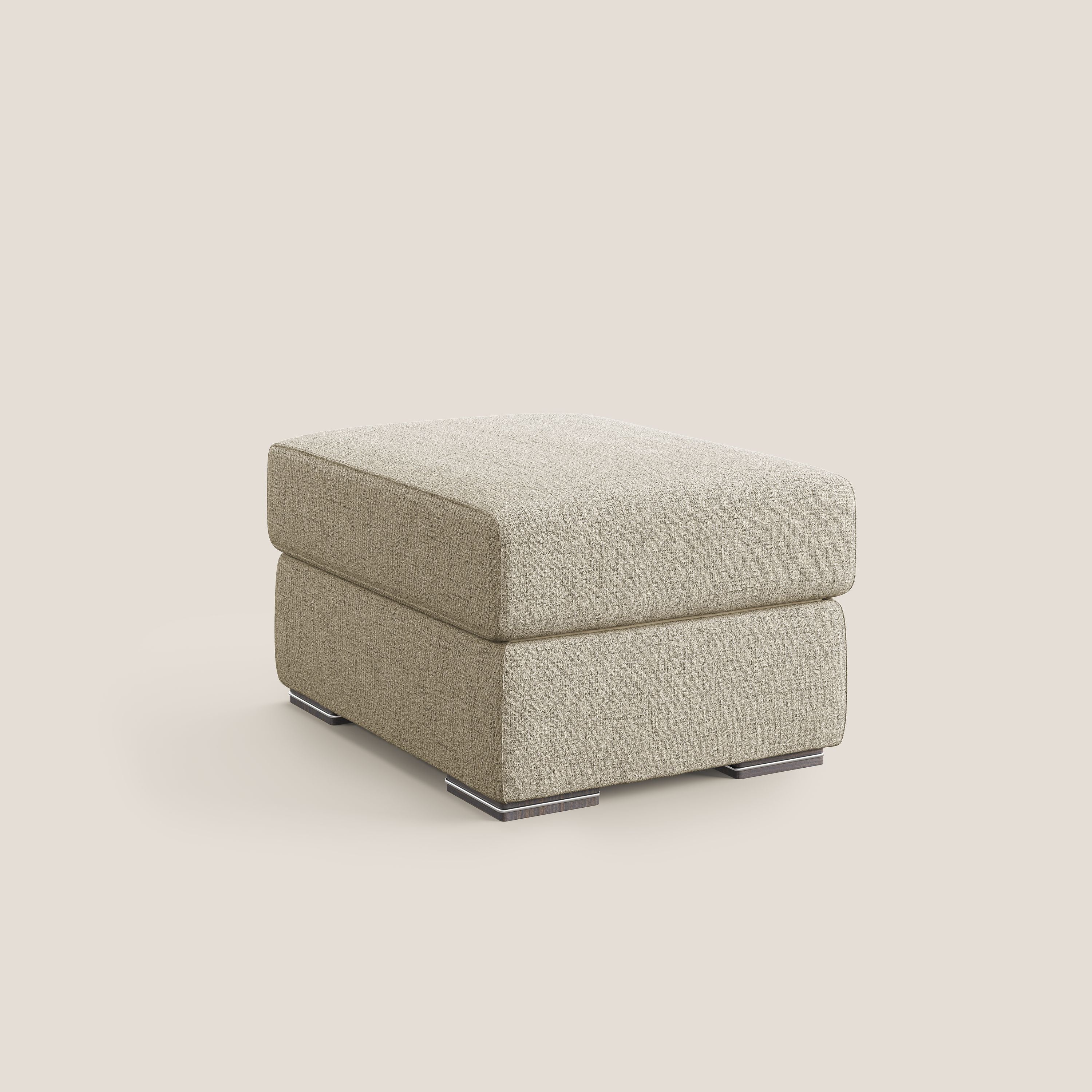 Sun pouf apribile contenitore in tessuto impermeabile fiammato T03 beige - divani.store