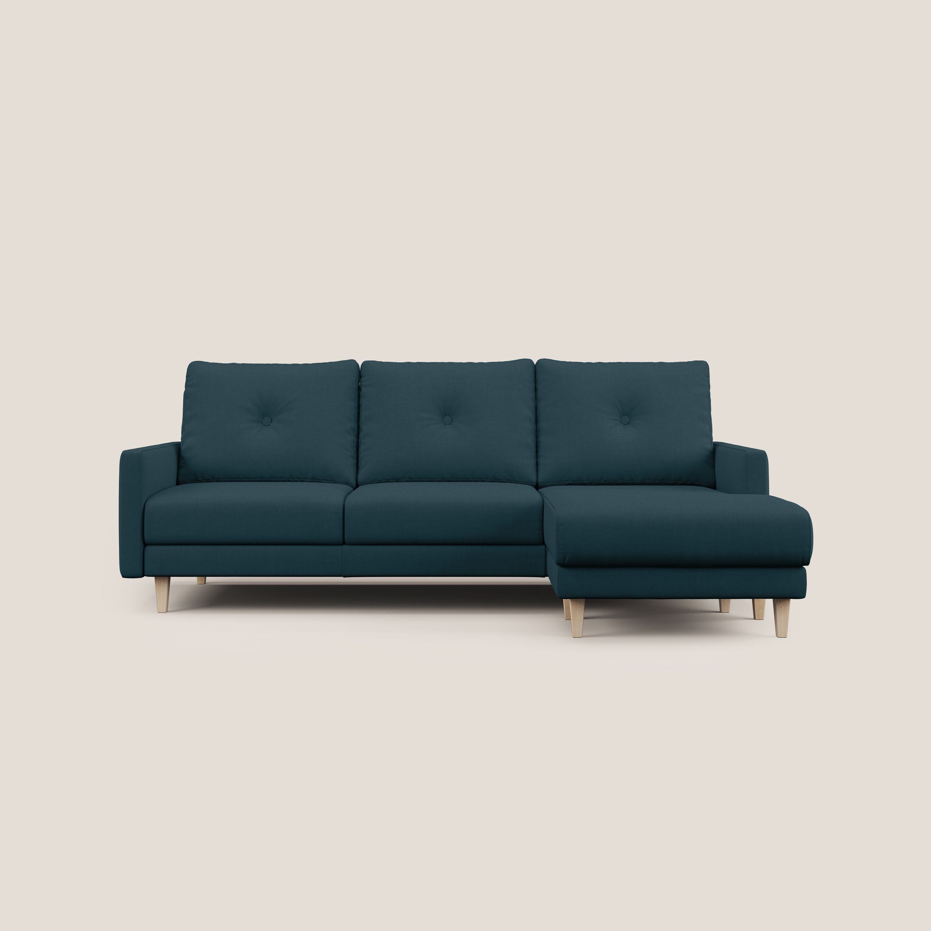 Matisse Divano angolare con sedute scorrevoli in tessuto morbido smacchiabile T17 - divani.store