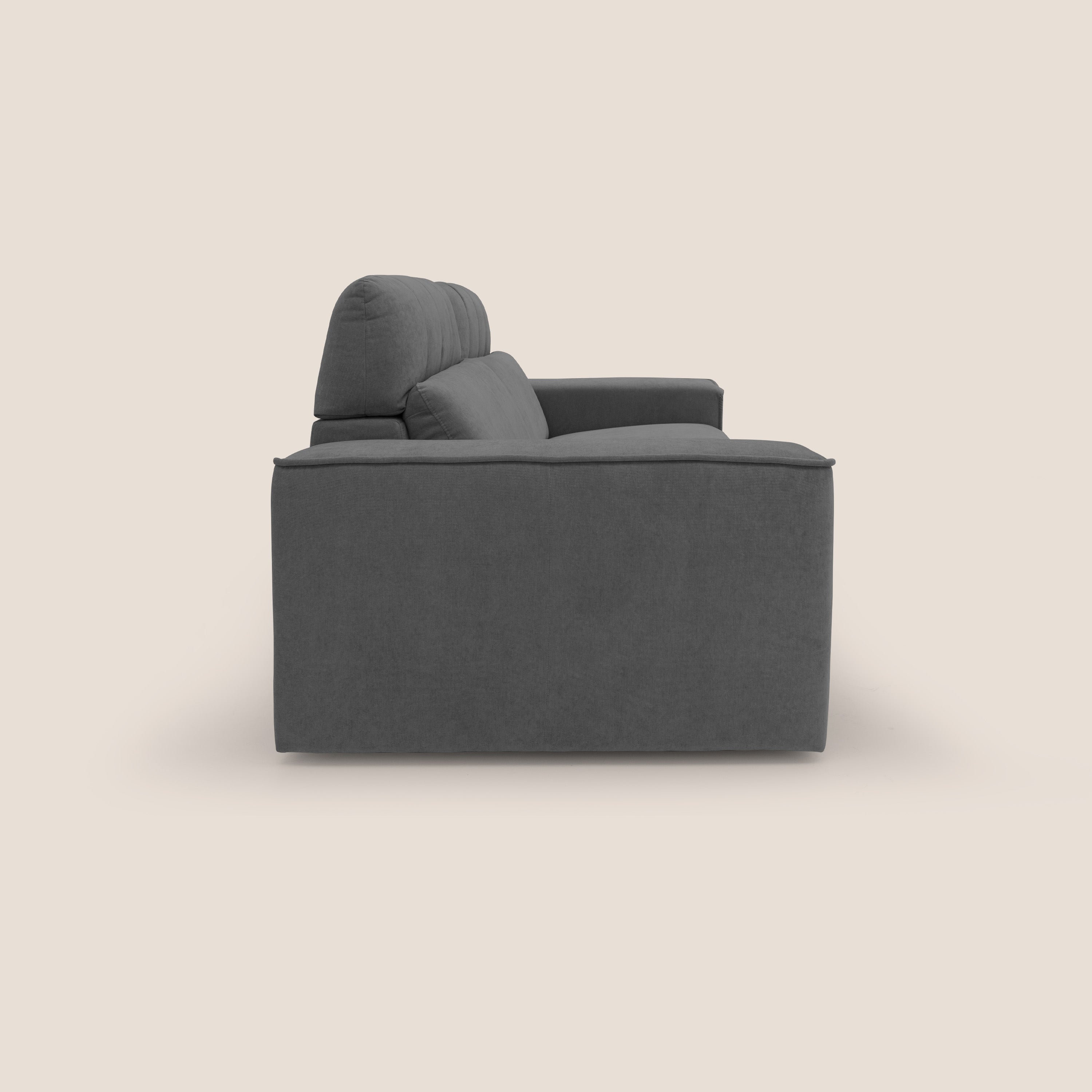 Clark Divano modulare con opzione relax elettrico in tessuto smacchiabile impermeabile T17 antracite - divani.store