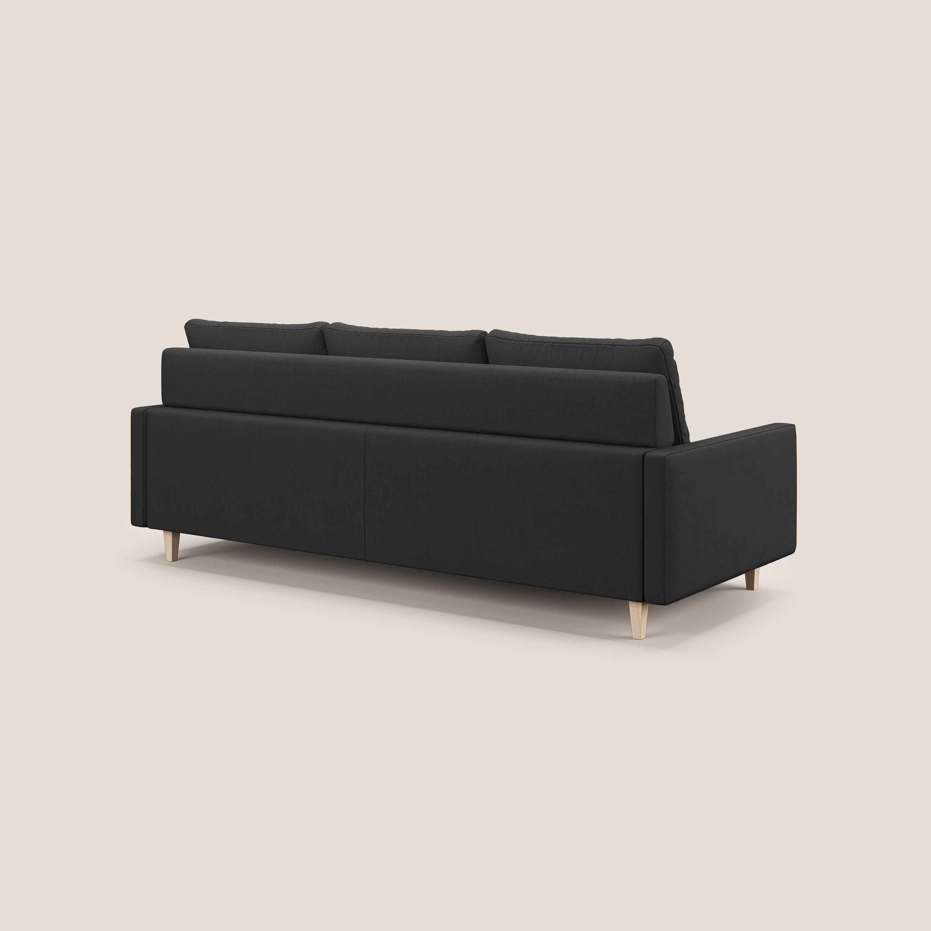 Matisse Divano angolare con sedute scorrevoli in tessuto morbido smacchiabile T17 - divani.store