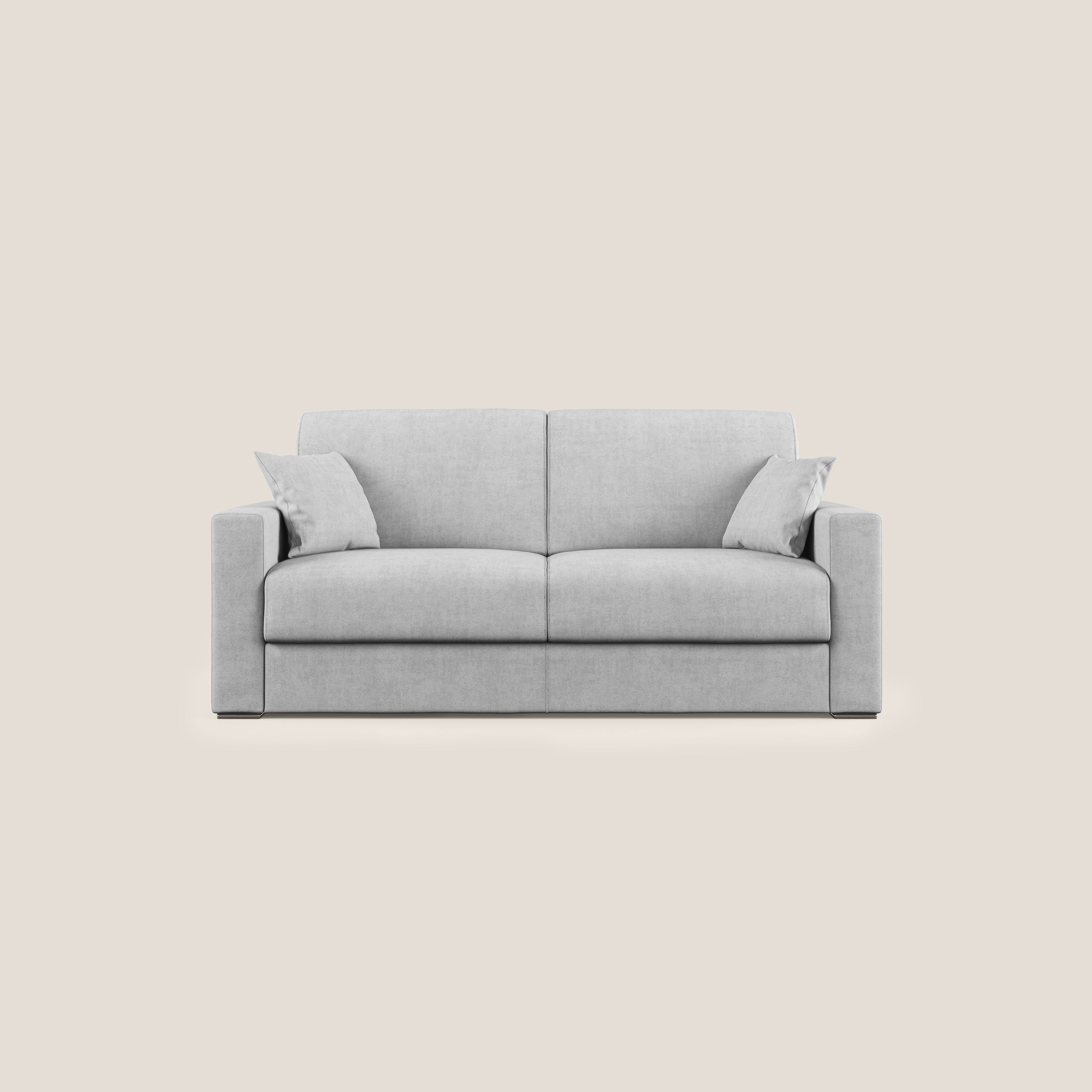 Best Divano letto matrimoniale in tessuto impermeabile T02 grigio chiaro - divani.store