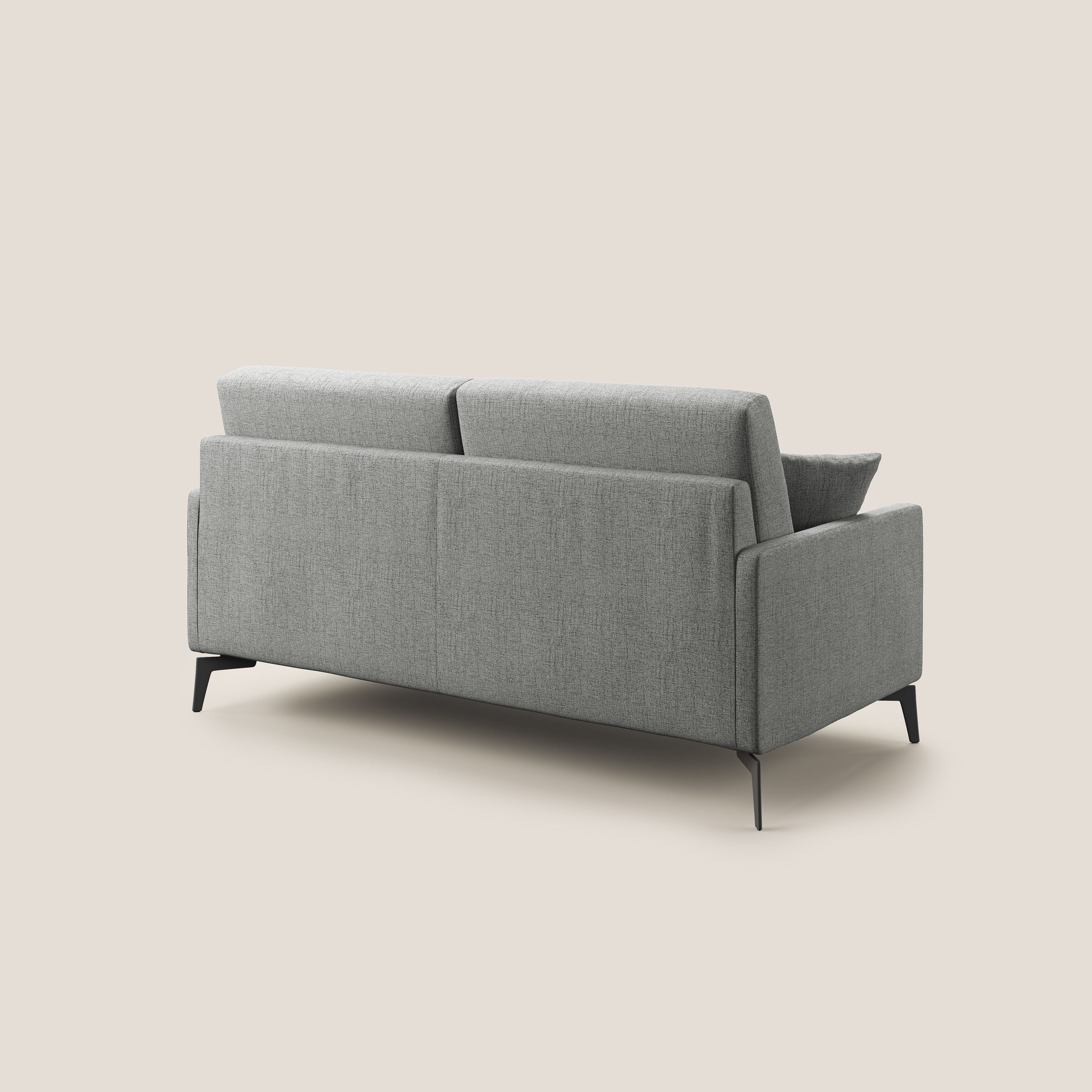 Saturno divano moderno in tessuto morbido impermeabile T03 grigio chiaro - divani.store