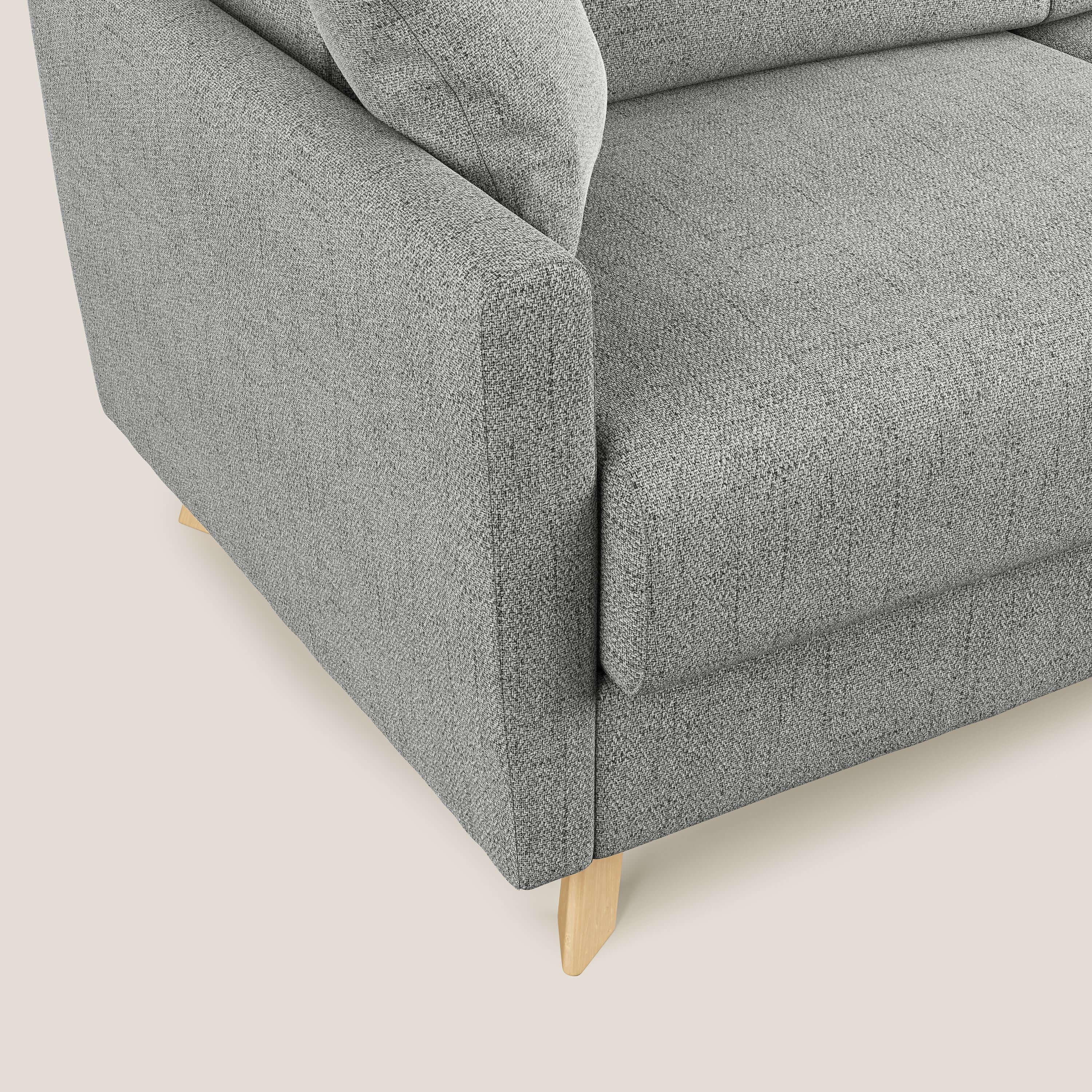 Edgar divano letto angolare in tessuto felis impermeabile T03 grigio chiaro - divani.store