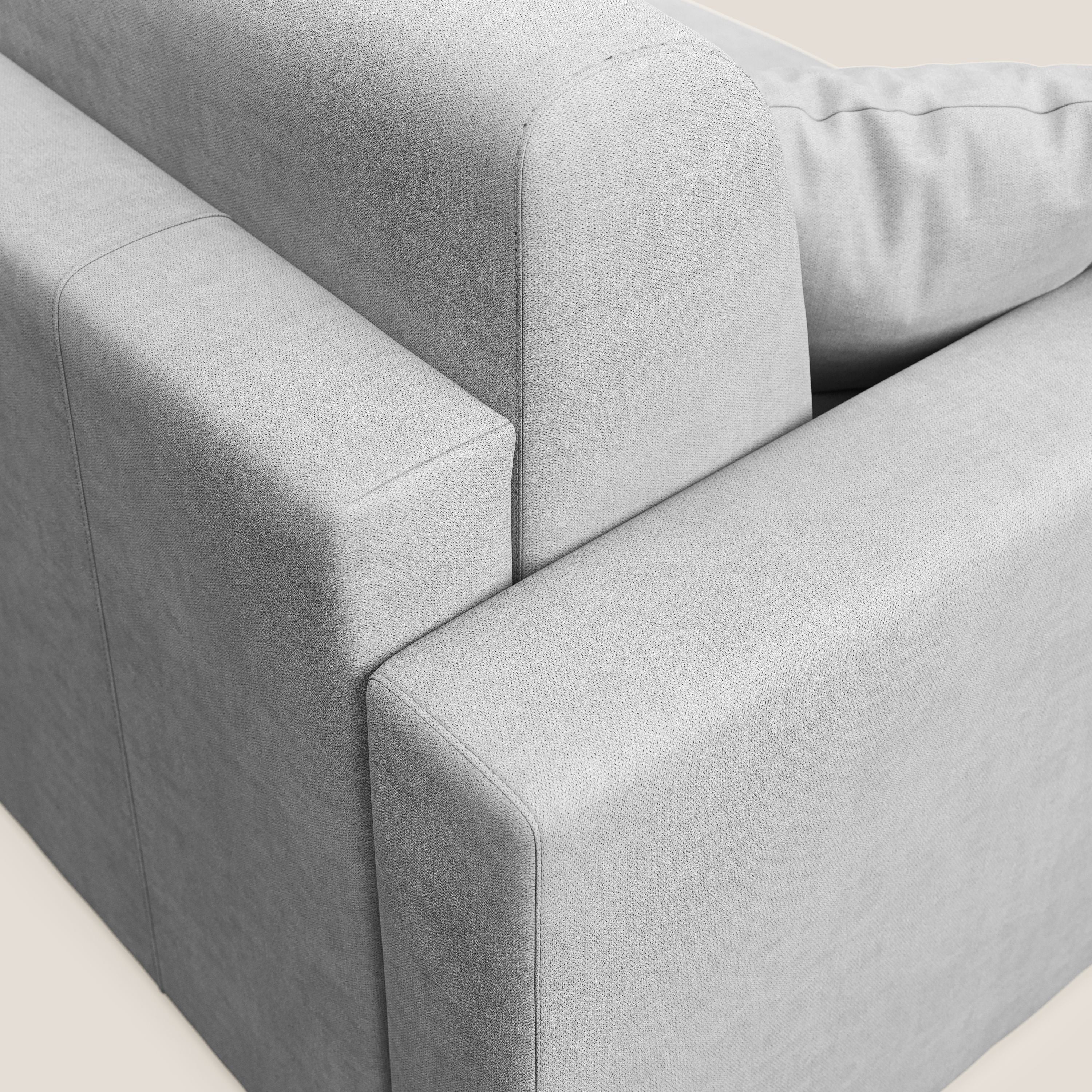 Best Divano letto angolare in tessuto impermeabile T02 grigio chiaro - divani.store