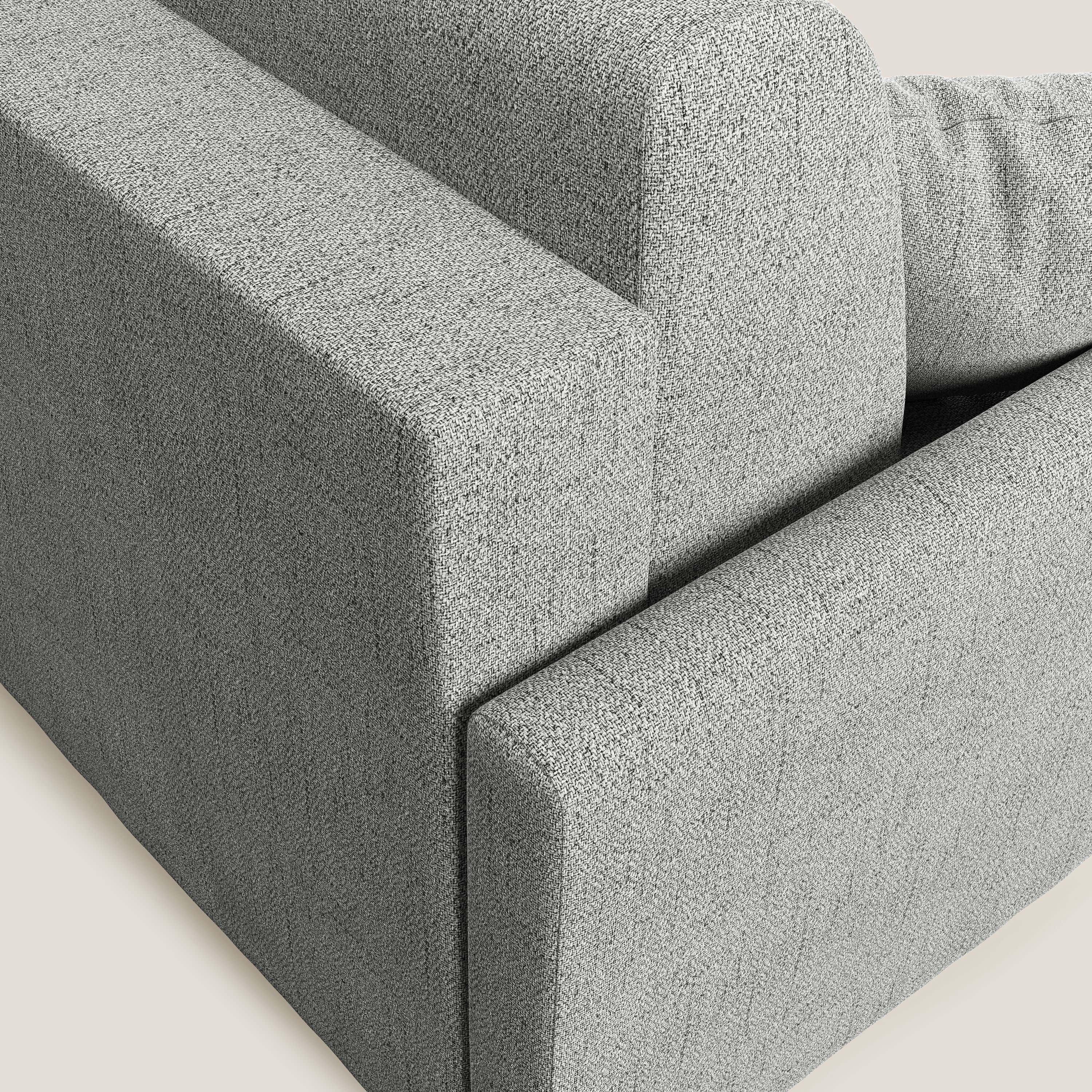 Edgar divano letto angolare in tessuto felis impermeabile T03 grigio chiaro - divani.store
