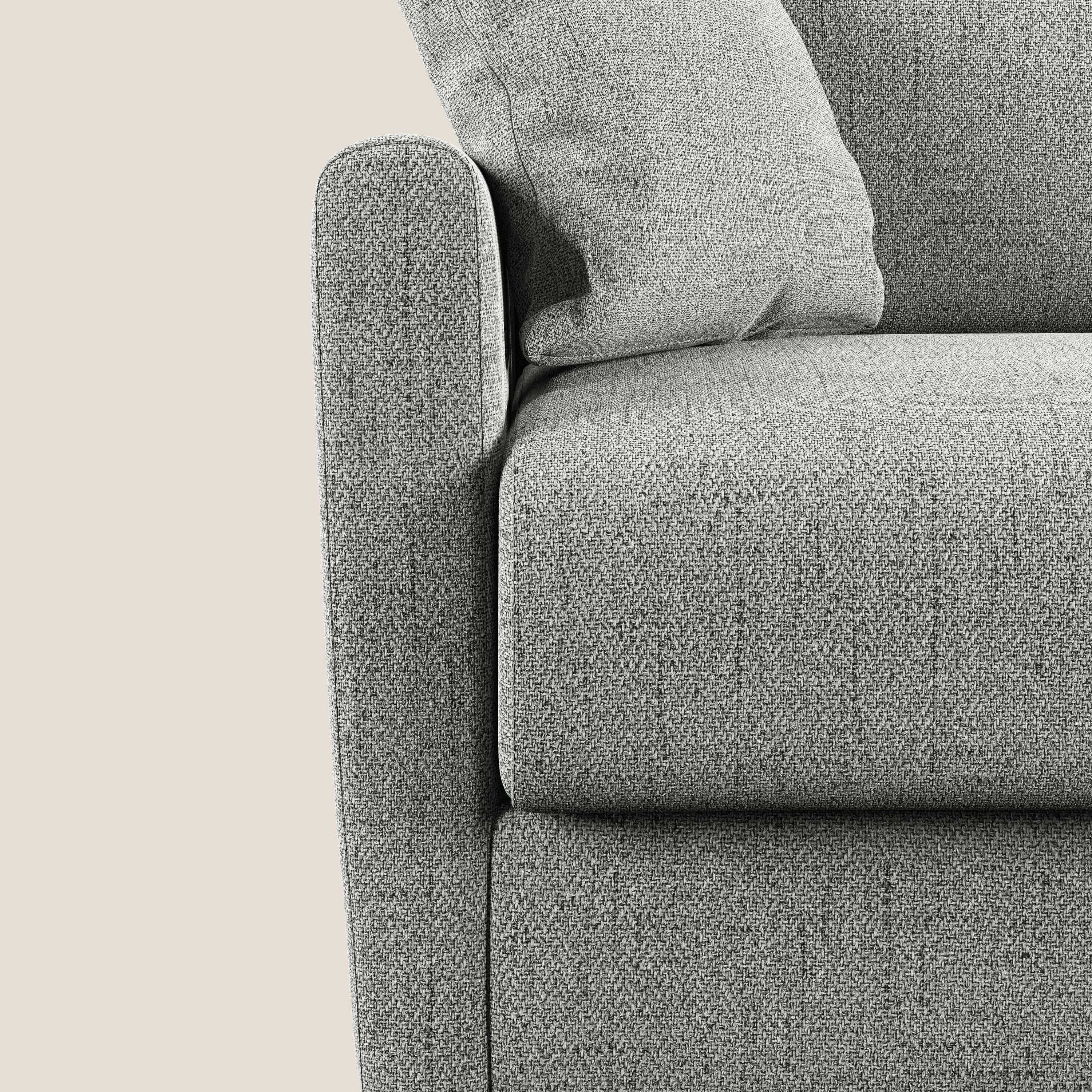 Edgar divano letto matrimoniale in tessuto felis impermeabile T03 grigio chiaro - divani.store